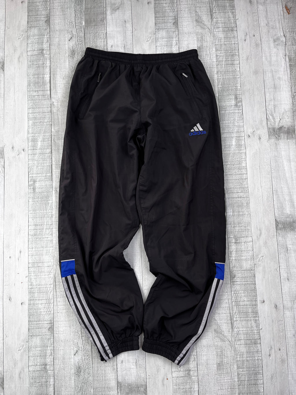 Adidas Vintage Trainingsanzug Y2K Blau Schwarz M