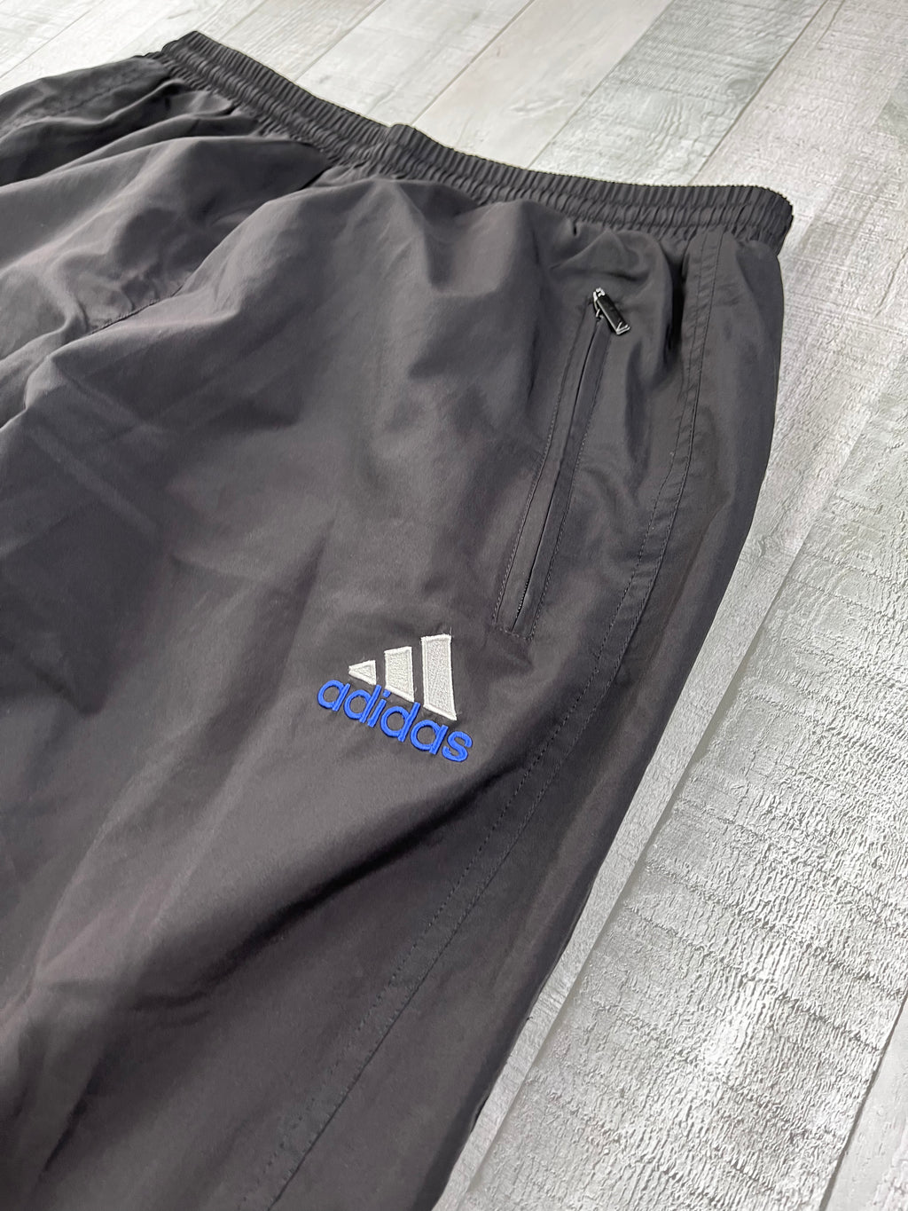 Adidas Vintage Trainingsanzug Y2K Blau Schwarz M