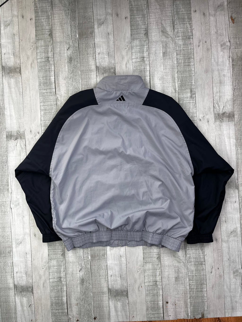 Adidas Vintage Trainingsanzug Y2K Grau Schwarz XL