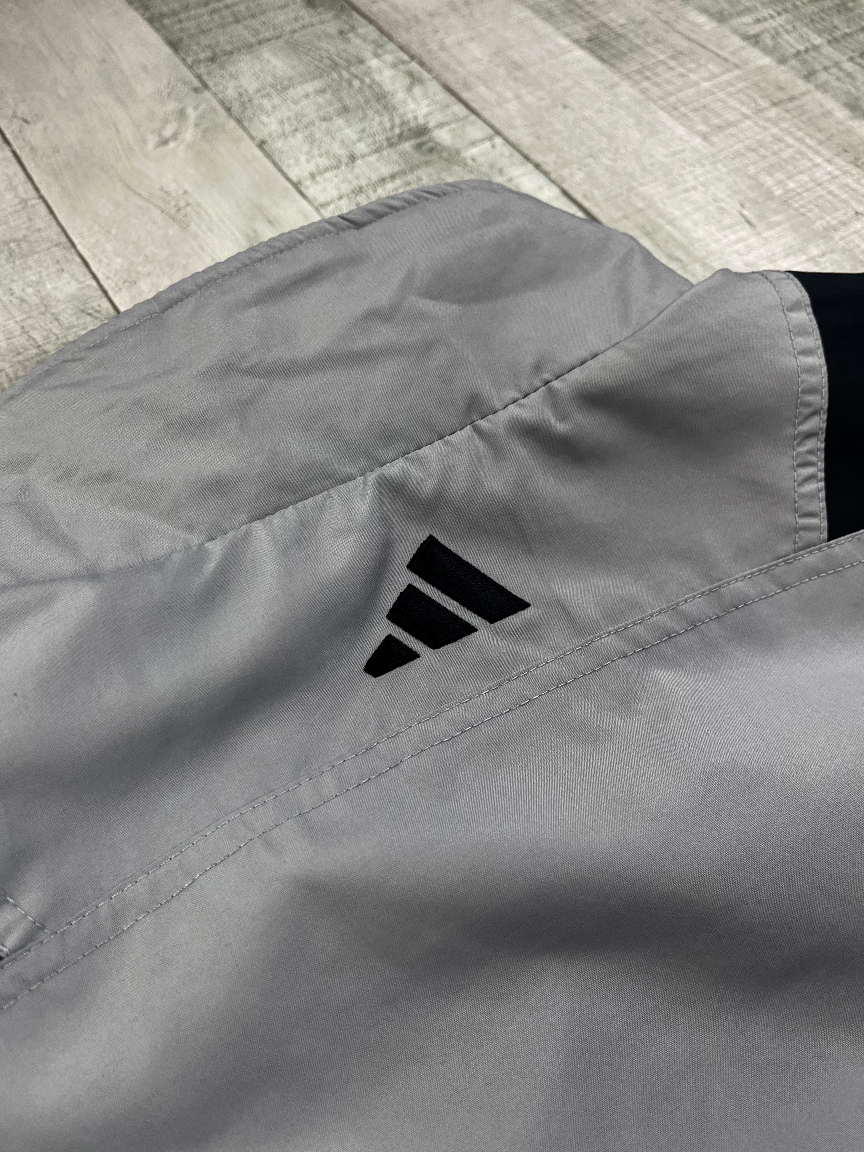 Adidas Vintage Trainingsanzug Y2K Grau Schwarz XL