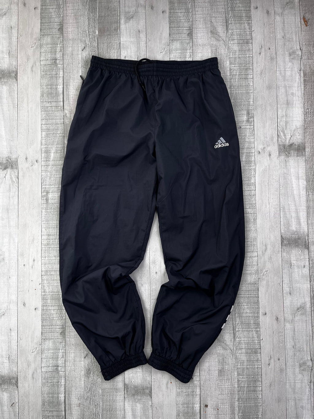 Adidas Vintage Trainingsanzug Y2K Grau Schwarz XL