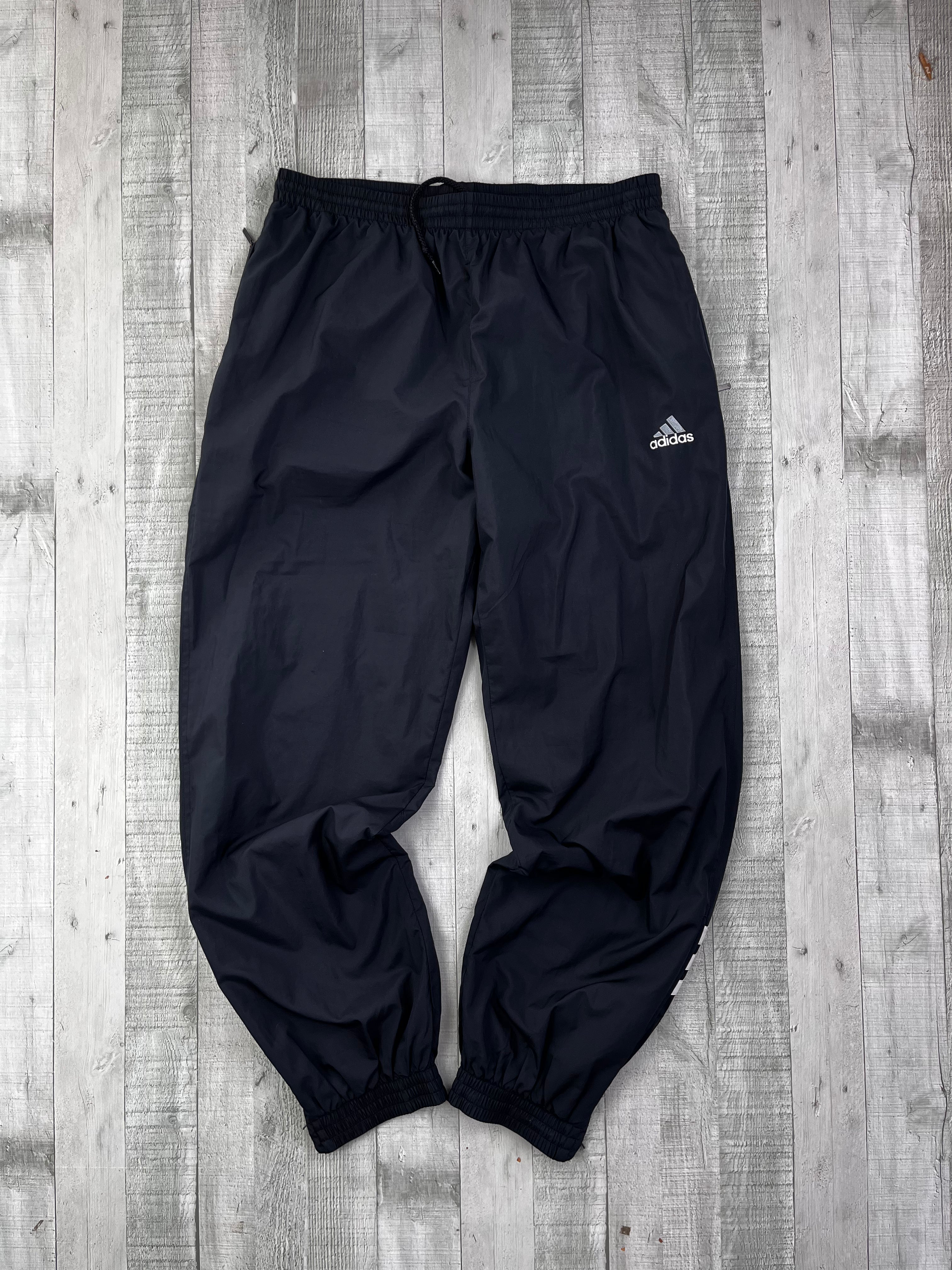 Adidas Vintage Trainingsanzug Y2K Grau Schwarz XL