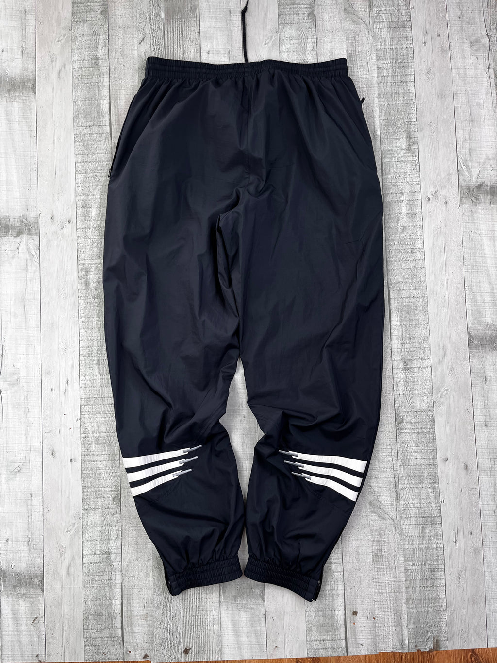Adidas Vintage Trainingsanzug Y2K Grau Schwarz XL