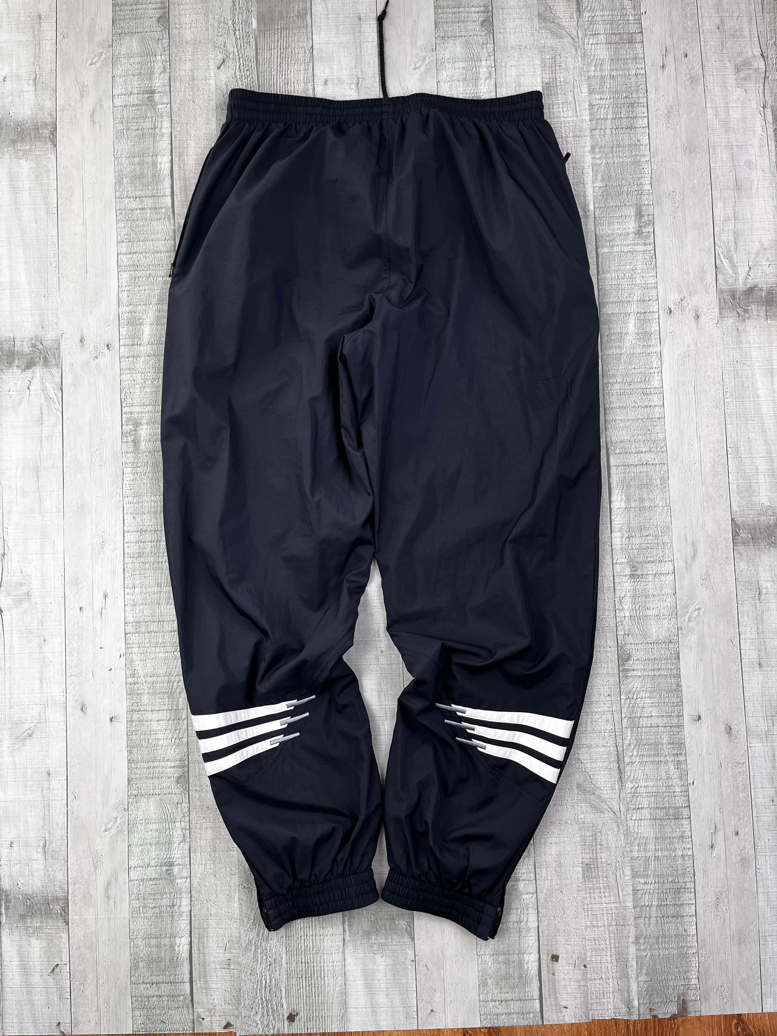 Adidas Vintage Trainingsanzug Y2K Grau Schwarz XL