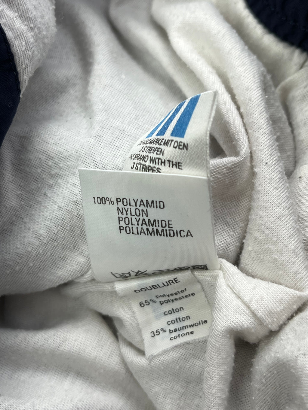 Adidas Vintage Trainingsanzug 90s Dunkelblau Türkis Weiß L