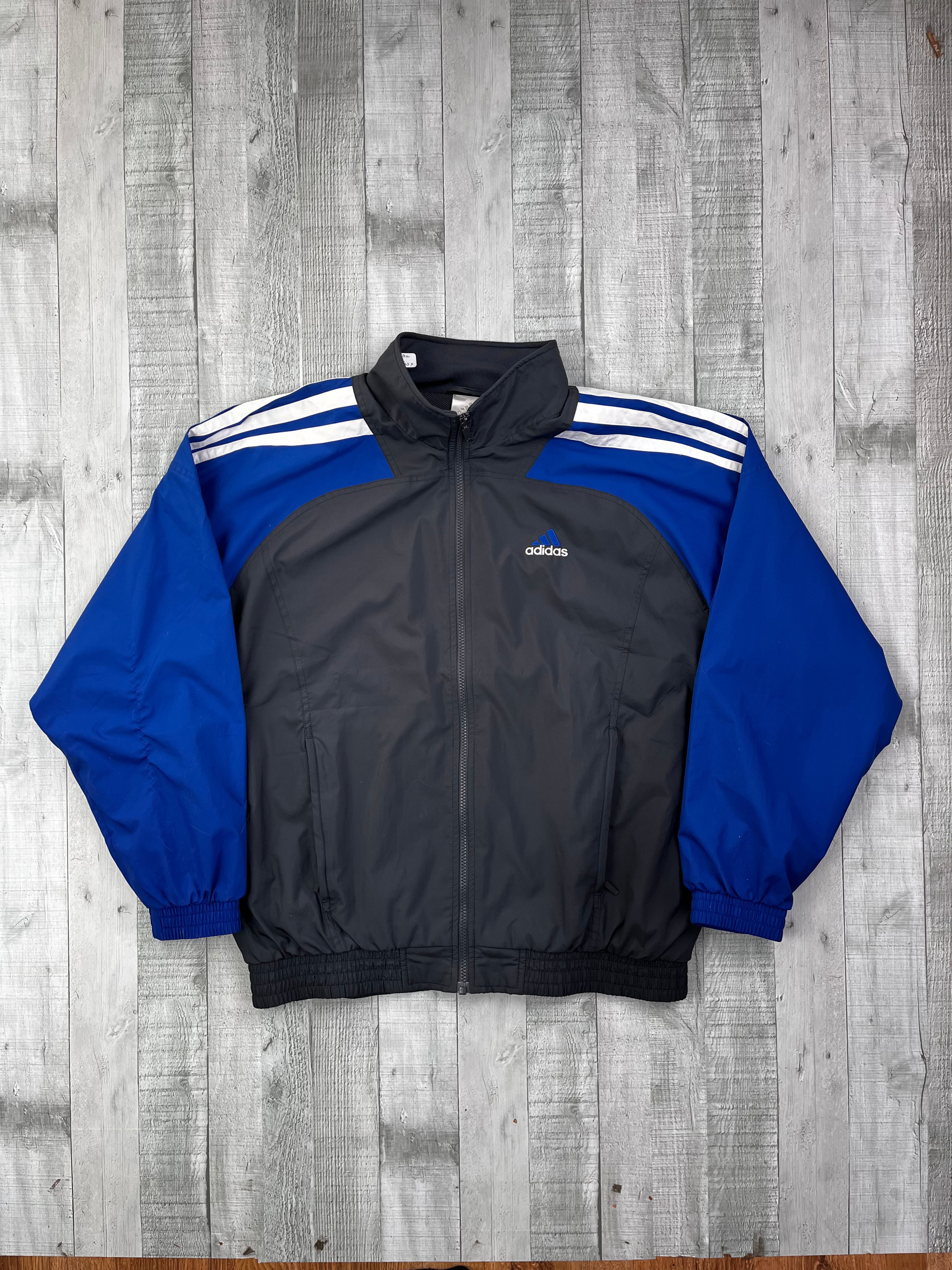 Adidas Vintage Trainingsanzug Y2K Schwarz Blau M