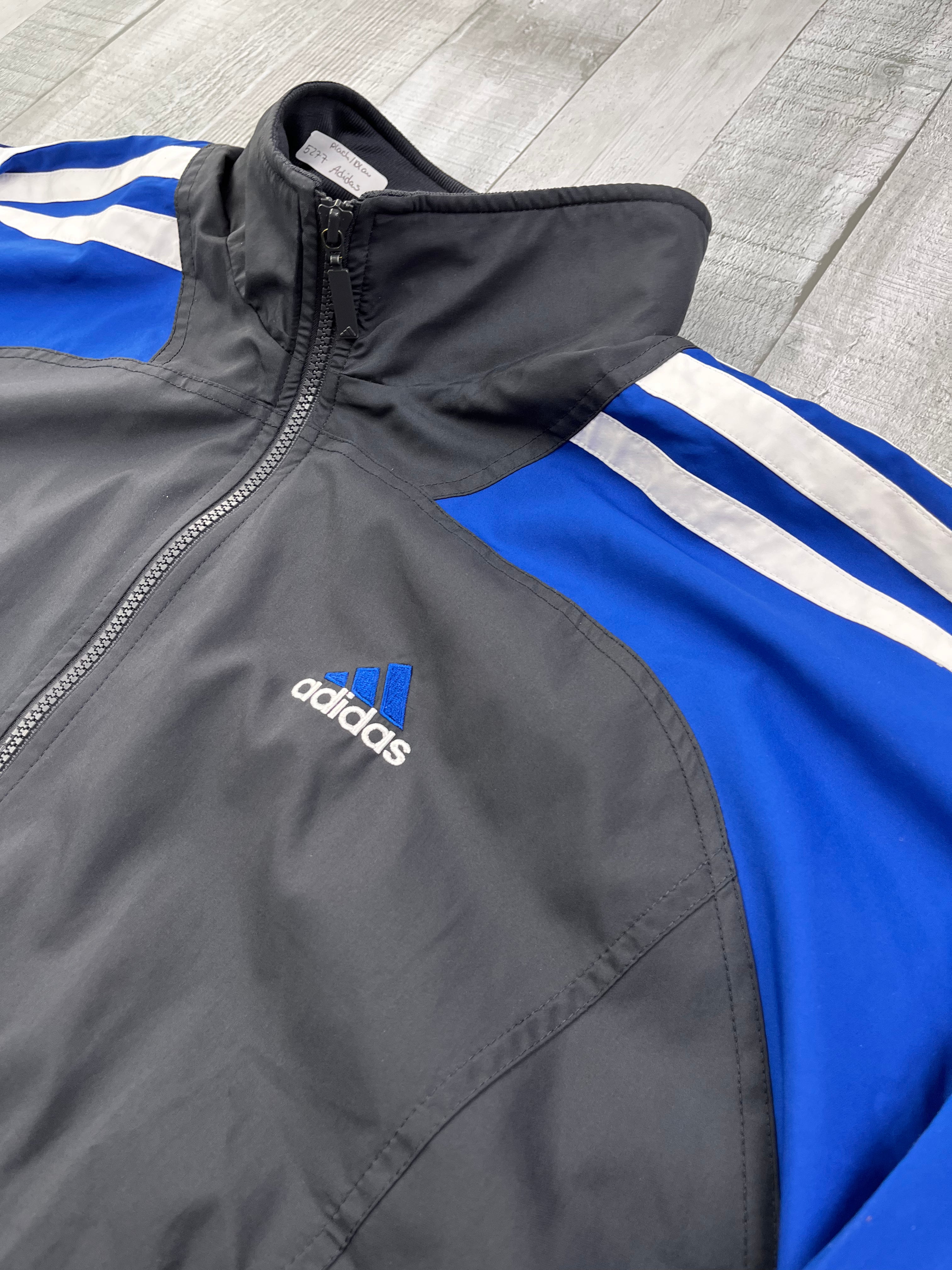 Adidas Vintage Trainingsanzug Y2K Schwarz Blau M