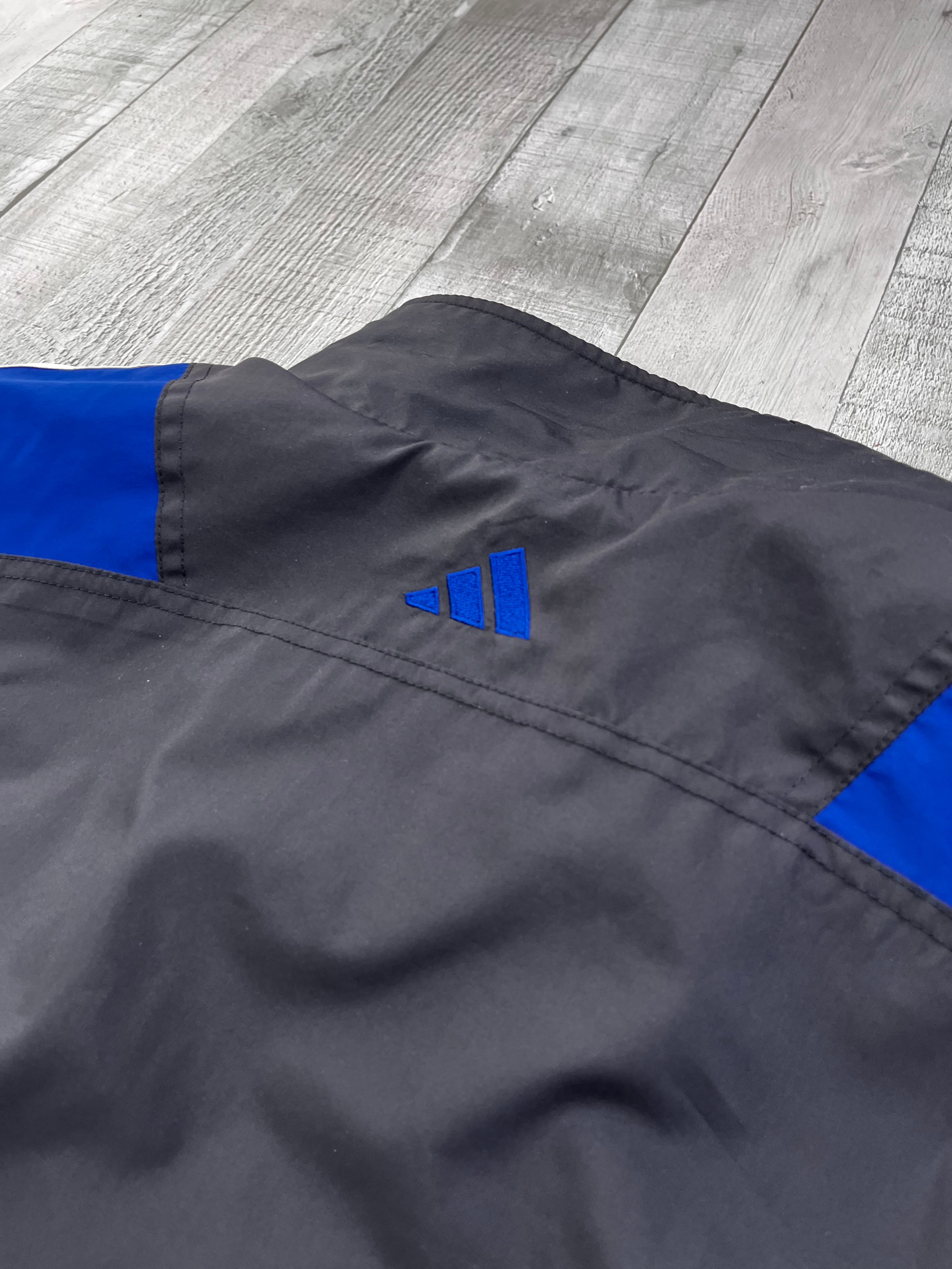 Adidas Vintage Trainingsanzug Y2K Schwarz Blau M