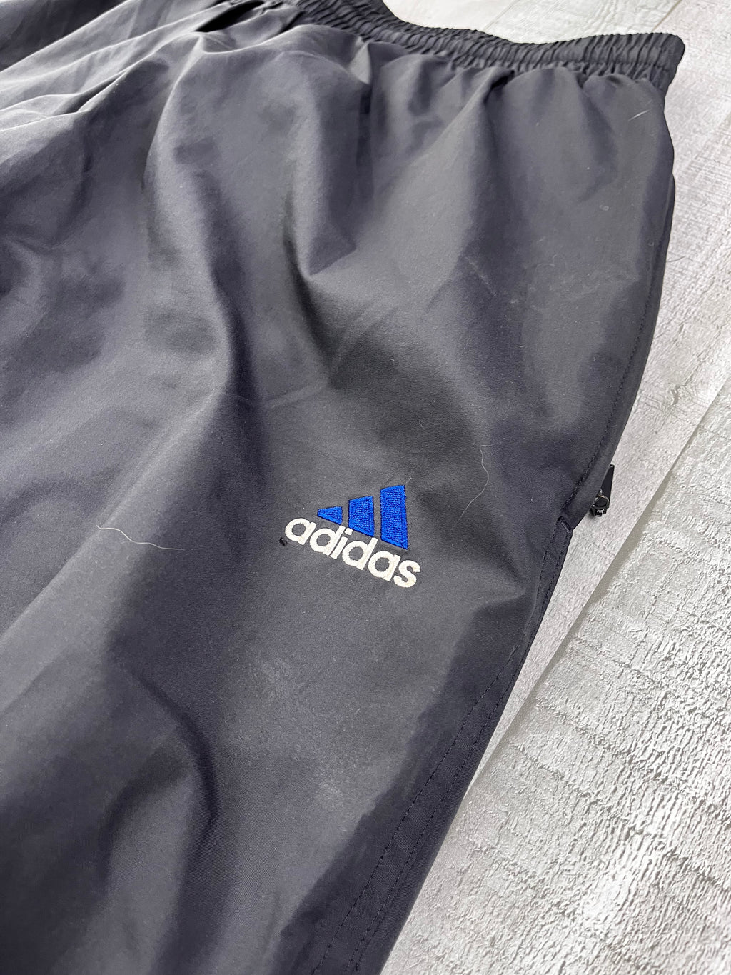 Adidas Vintage Trainingsanzug Y2K Schwarz Blau M