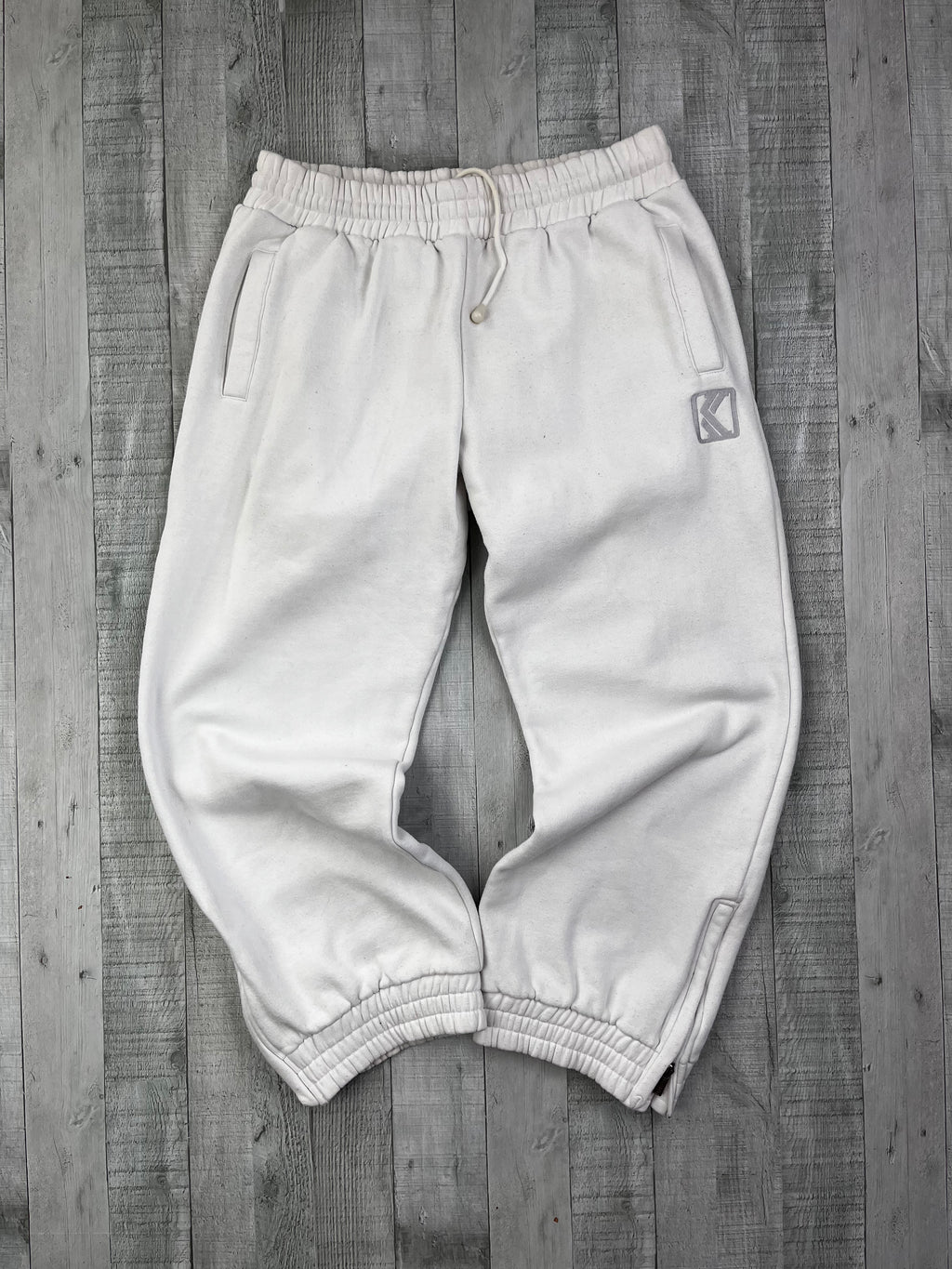 Karl Kani Vintage Jogginganzug 90s Weiß Grau S