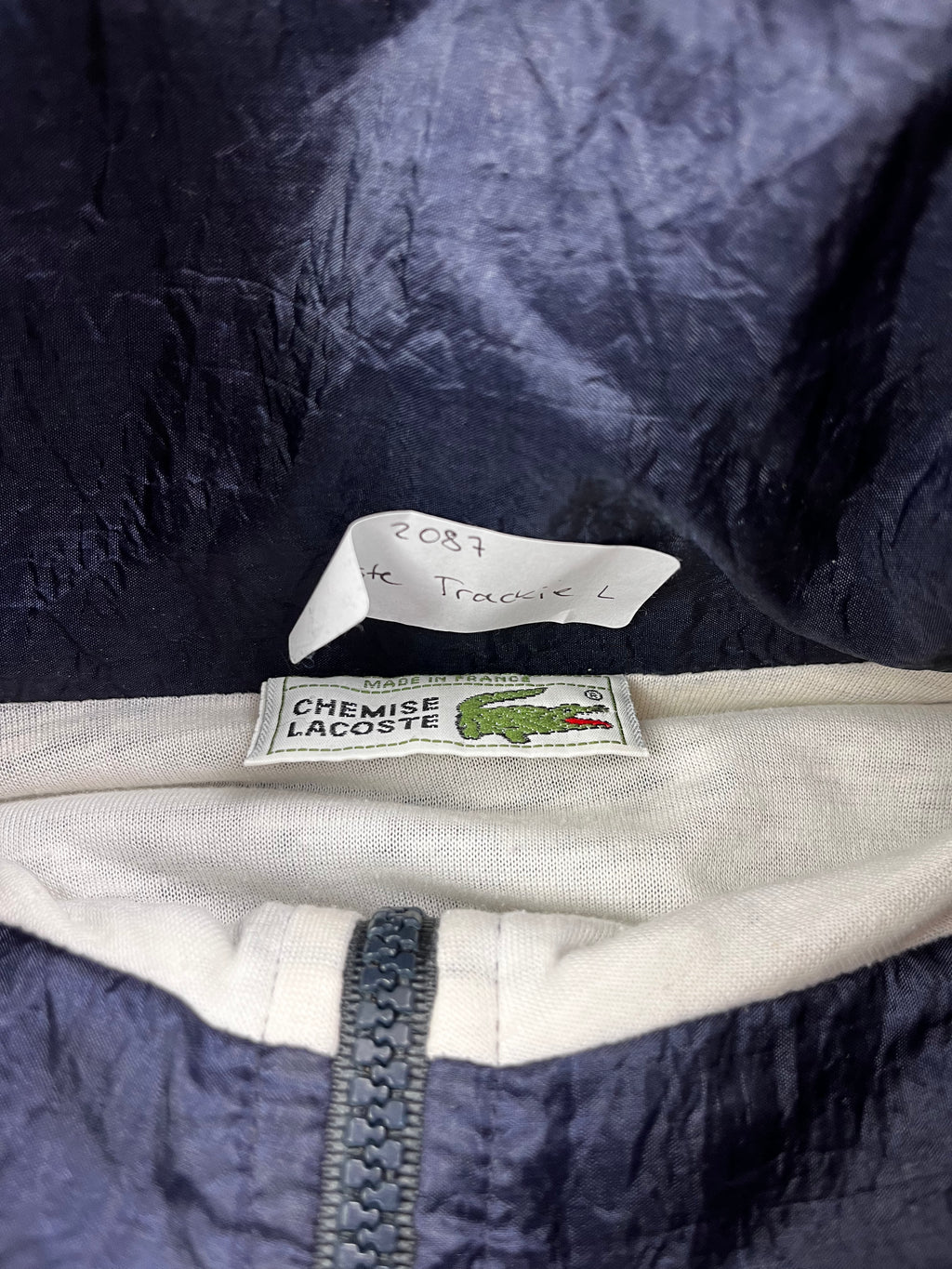 Lacoste Vintage Trainingsanzug 90s Dunkeblau Grün Weiß L