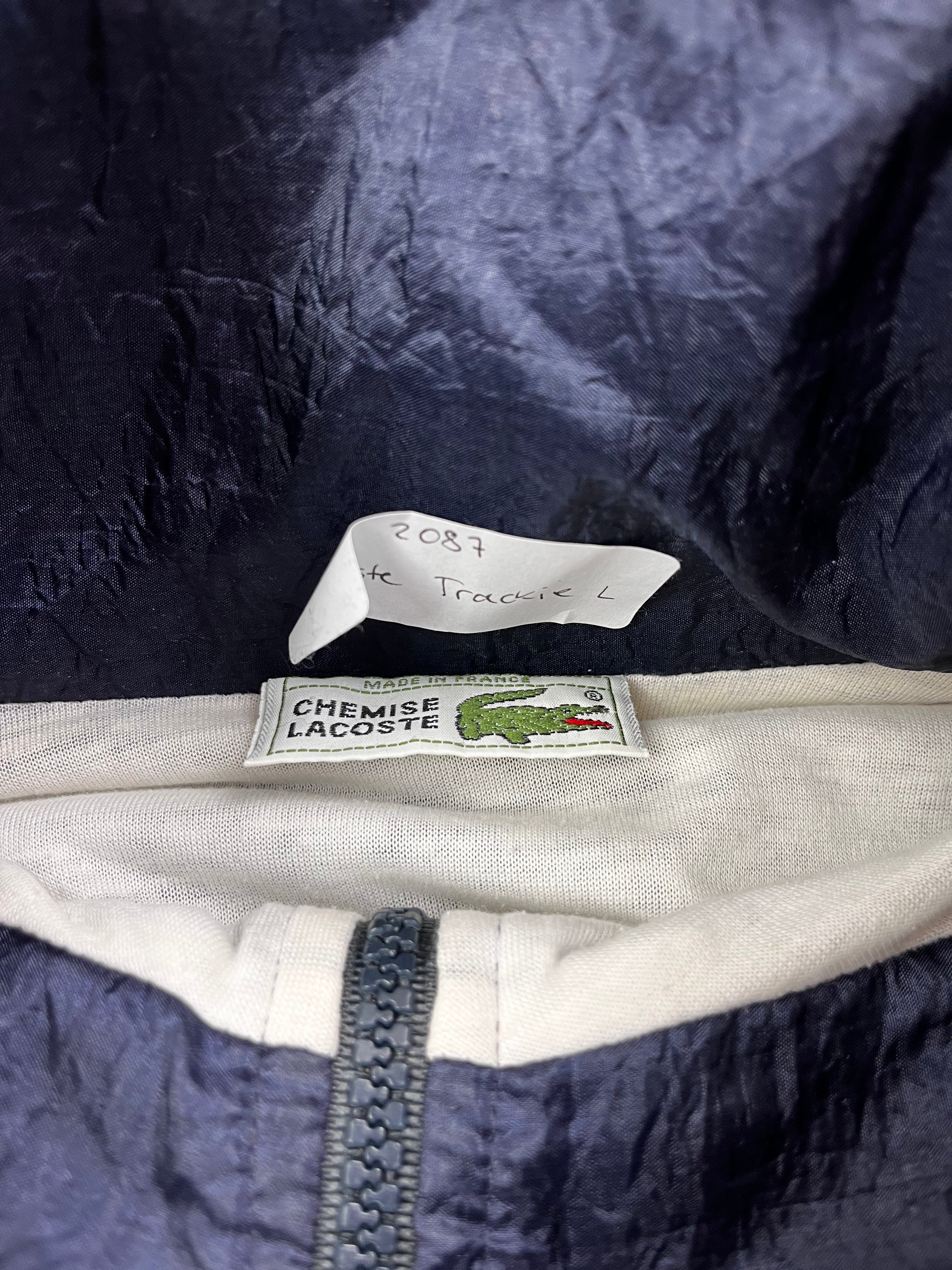 Lacoste Vintage Trainingsanzug 90s Dunkeblau Grün Weiß L