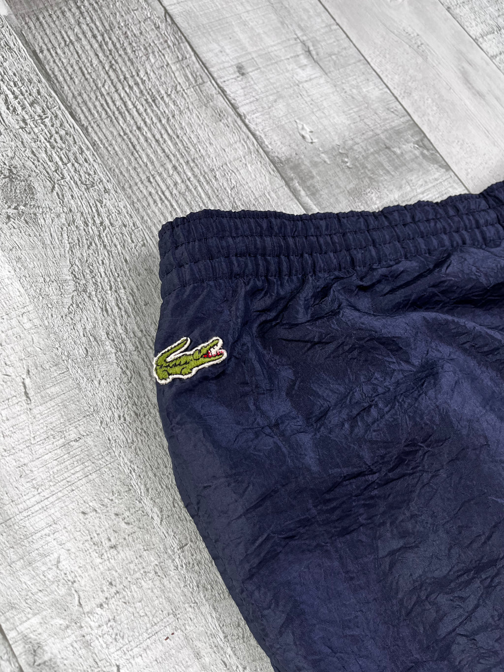 Lacoste Vintage Trainingsanzug 90s Dunkeblau Grün Weiß L