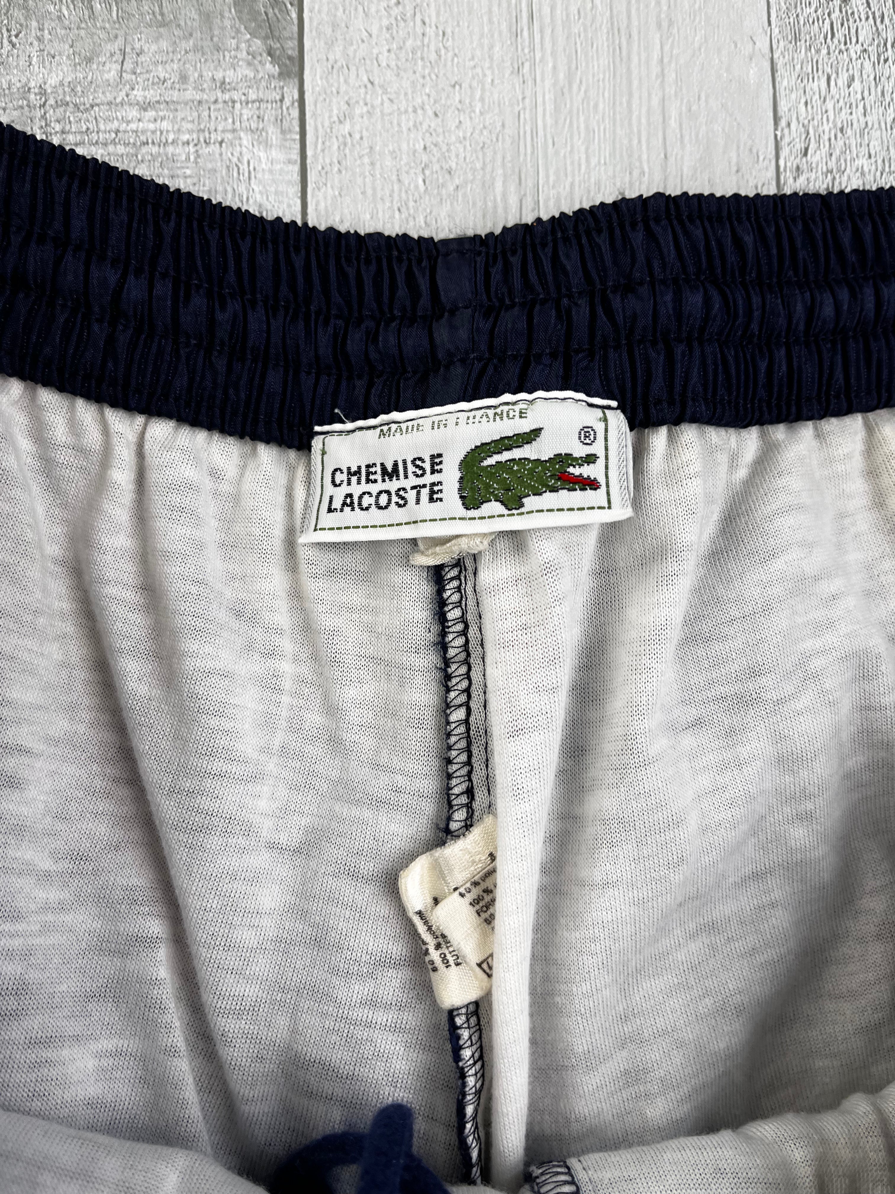 Lacoste Vintage Trainingsanzug 90s Dunkeblau Grün Weiß L