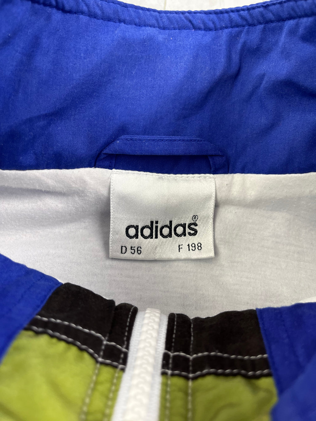 Adidas Vintage Trainingsanzug ATP Tour 90s Blau Weiß Muster XL