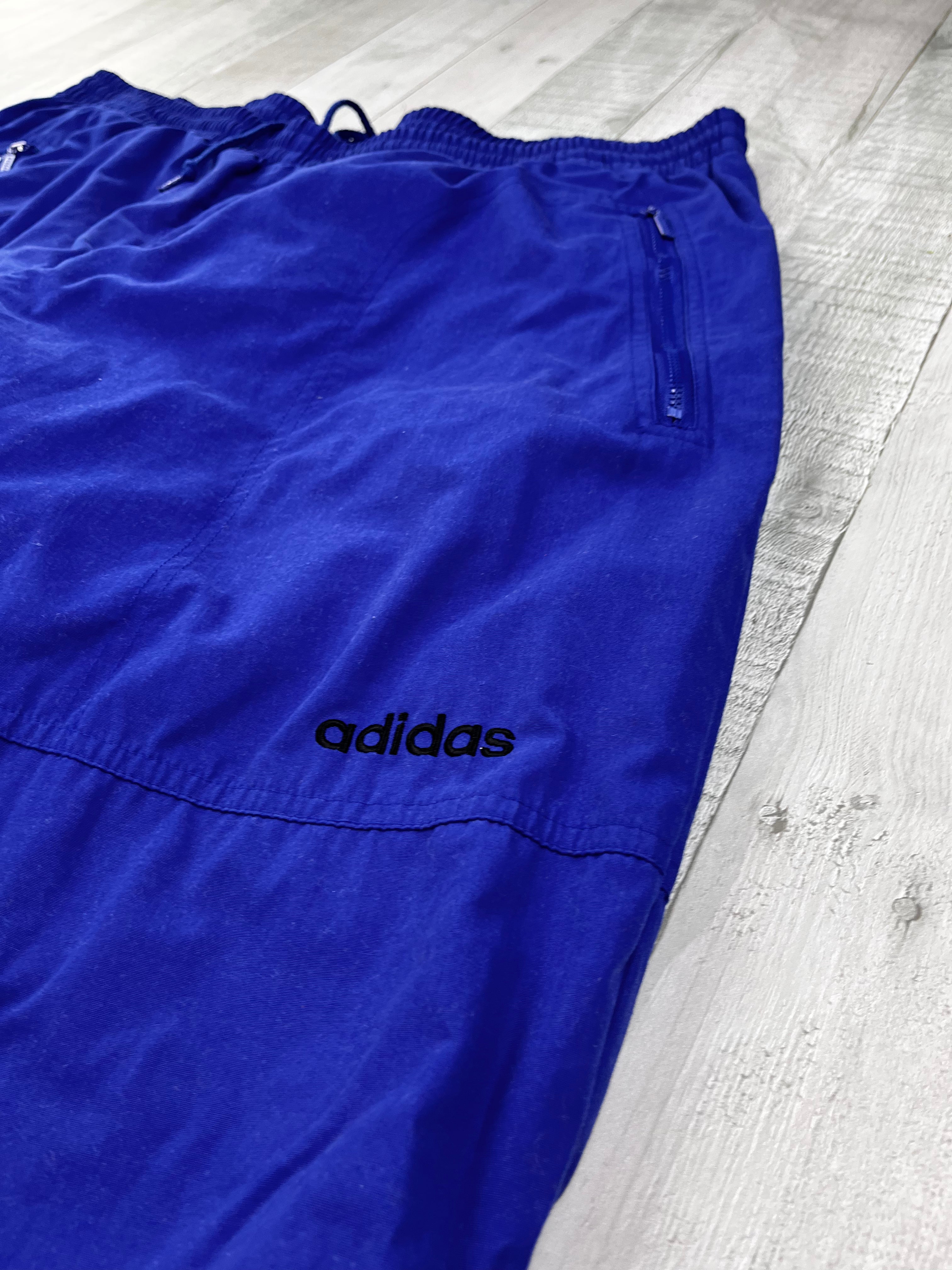 Adidas Vintage Trainingsanzug ATP Tour 90s Blau Weiß Muster XL