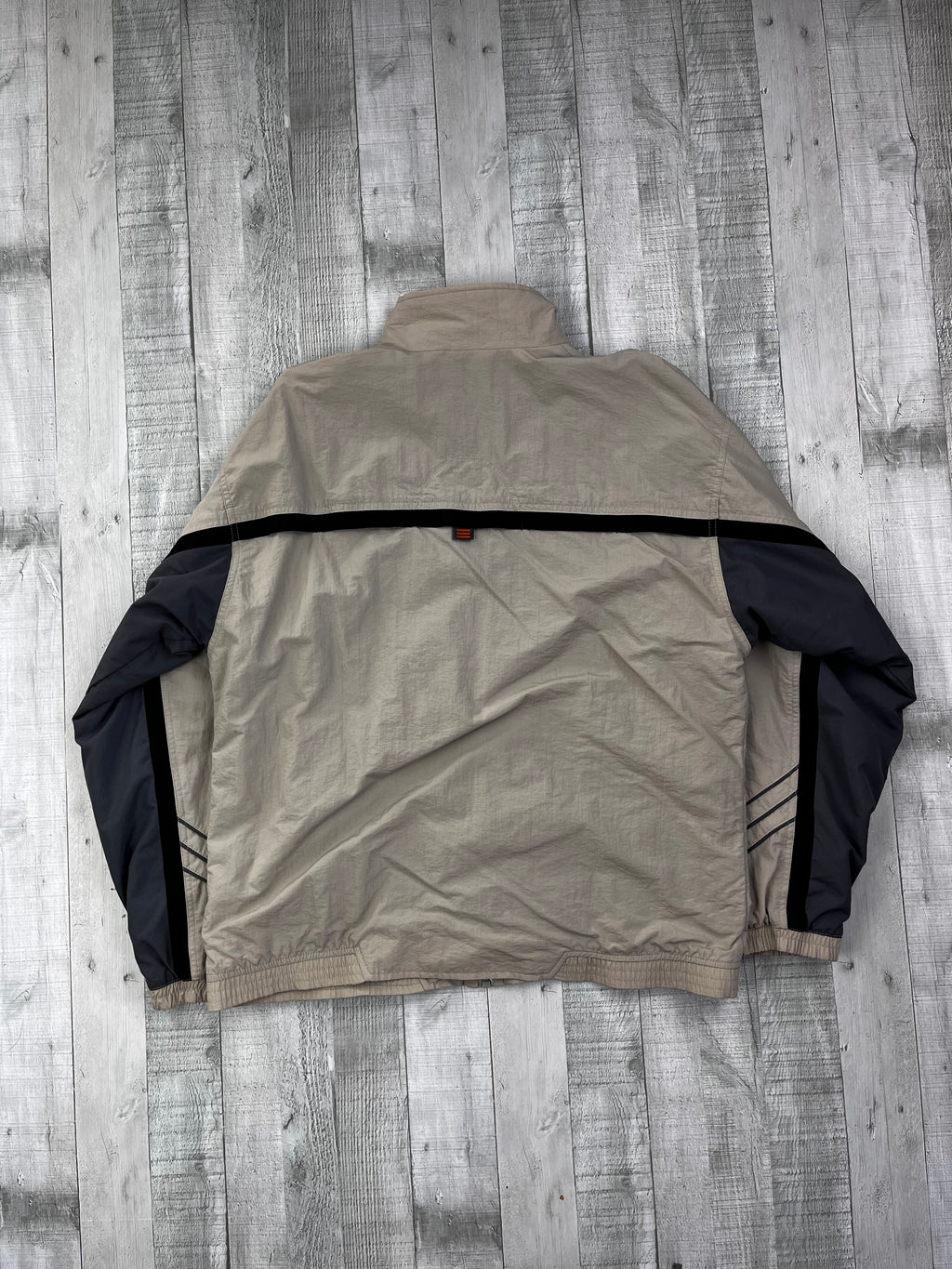 Adidas Vintage Trainingsanzug 90s Beige Dunkelgrau M