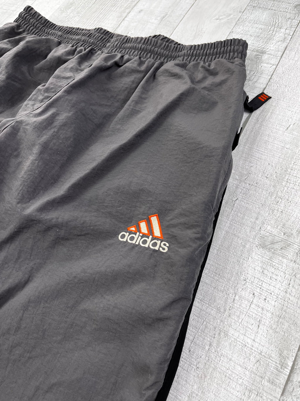 Adidas Vintage Trainingsanzug 90s Beige Dunkelgrau M