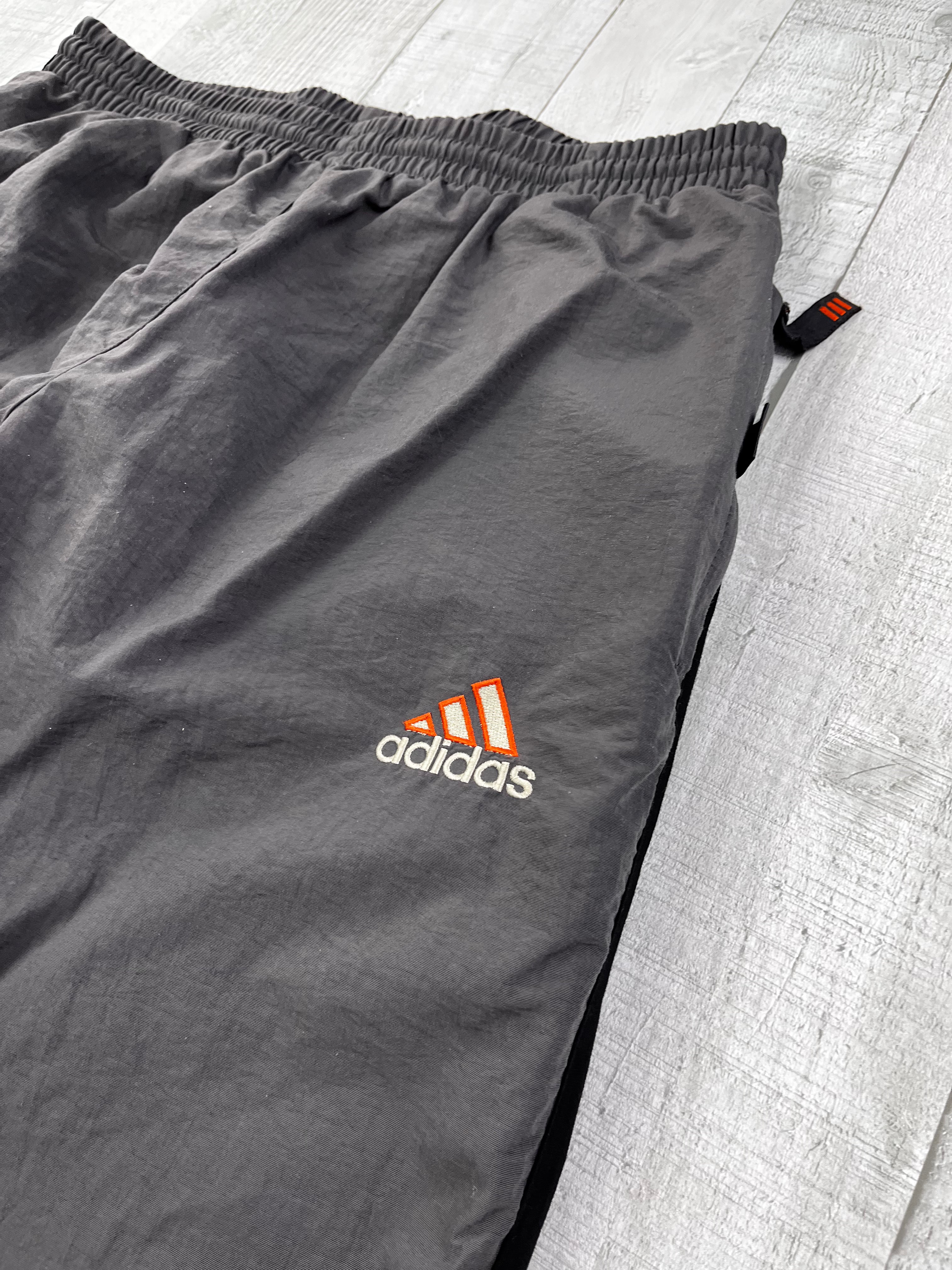 Adidas Vintage Trainingsanzug 90s Beige Dunkelgrau M