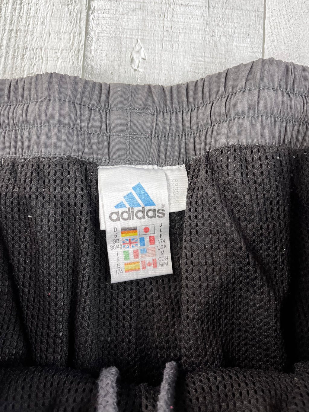 Adidas Vintage Trainingsanzug 90s Beige Dunkelgrau M