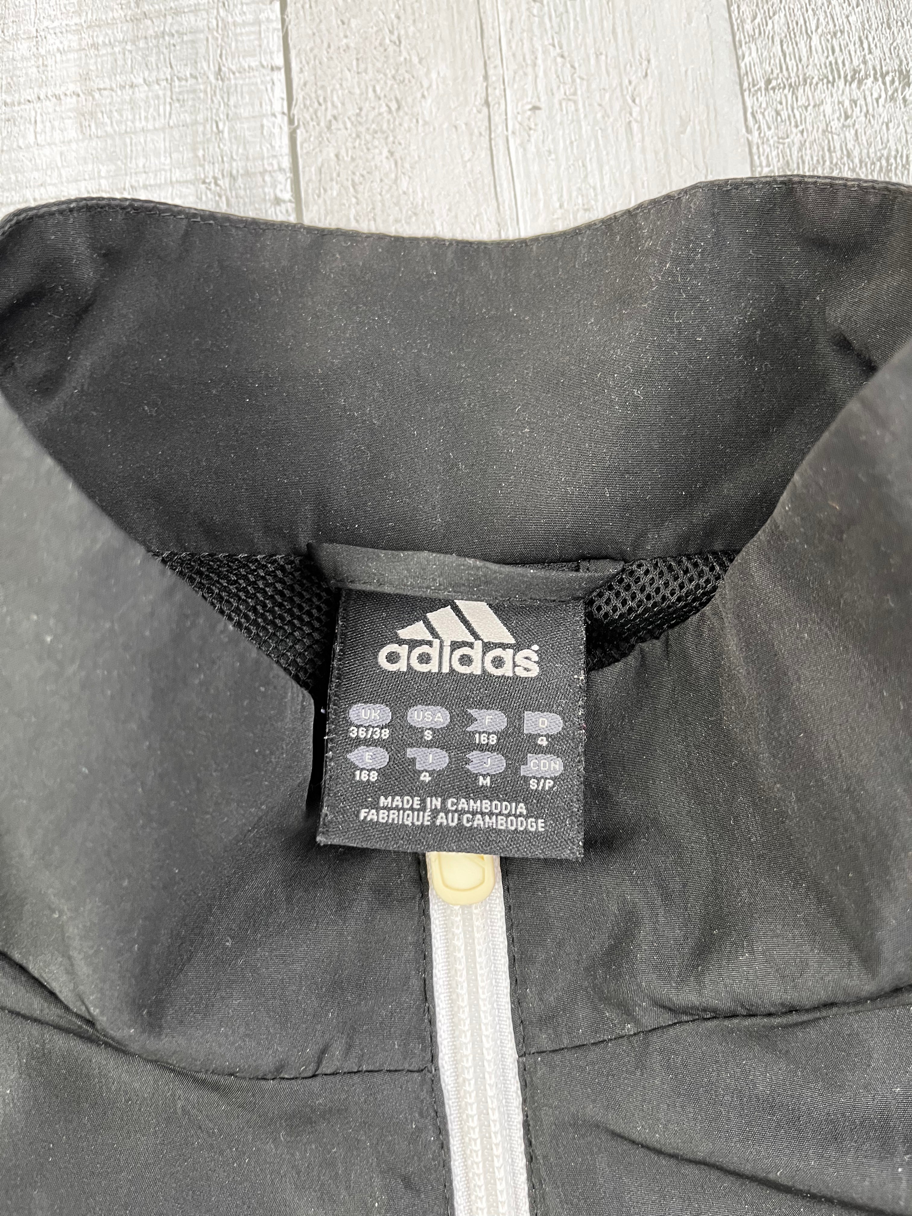 Adidas Vintage Trainingsanzug Y2K Schwarz Blau S