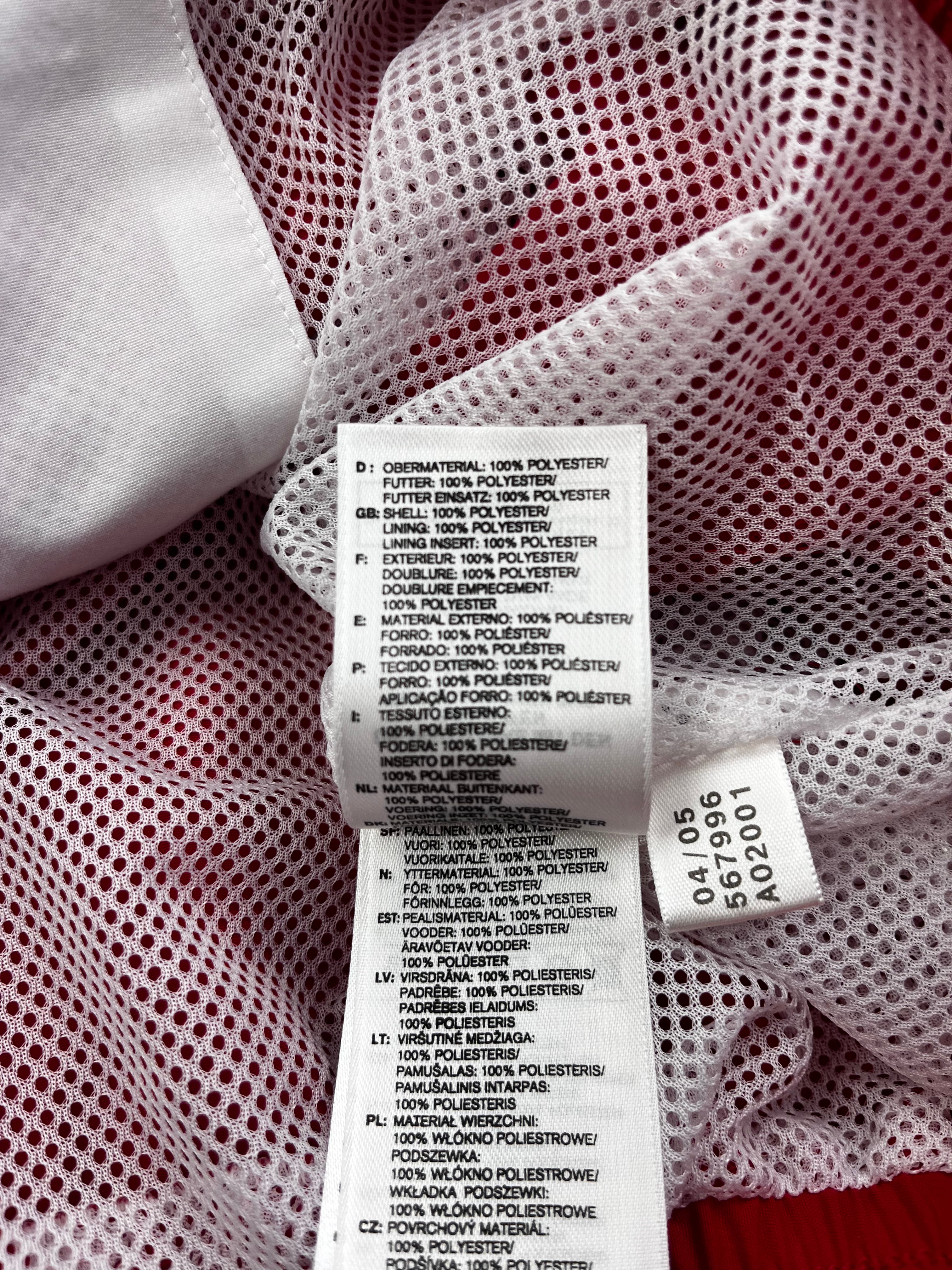 Adidas Vintage Trainingsanzug Y2K Schwarz Rot Weiß XXL