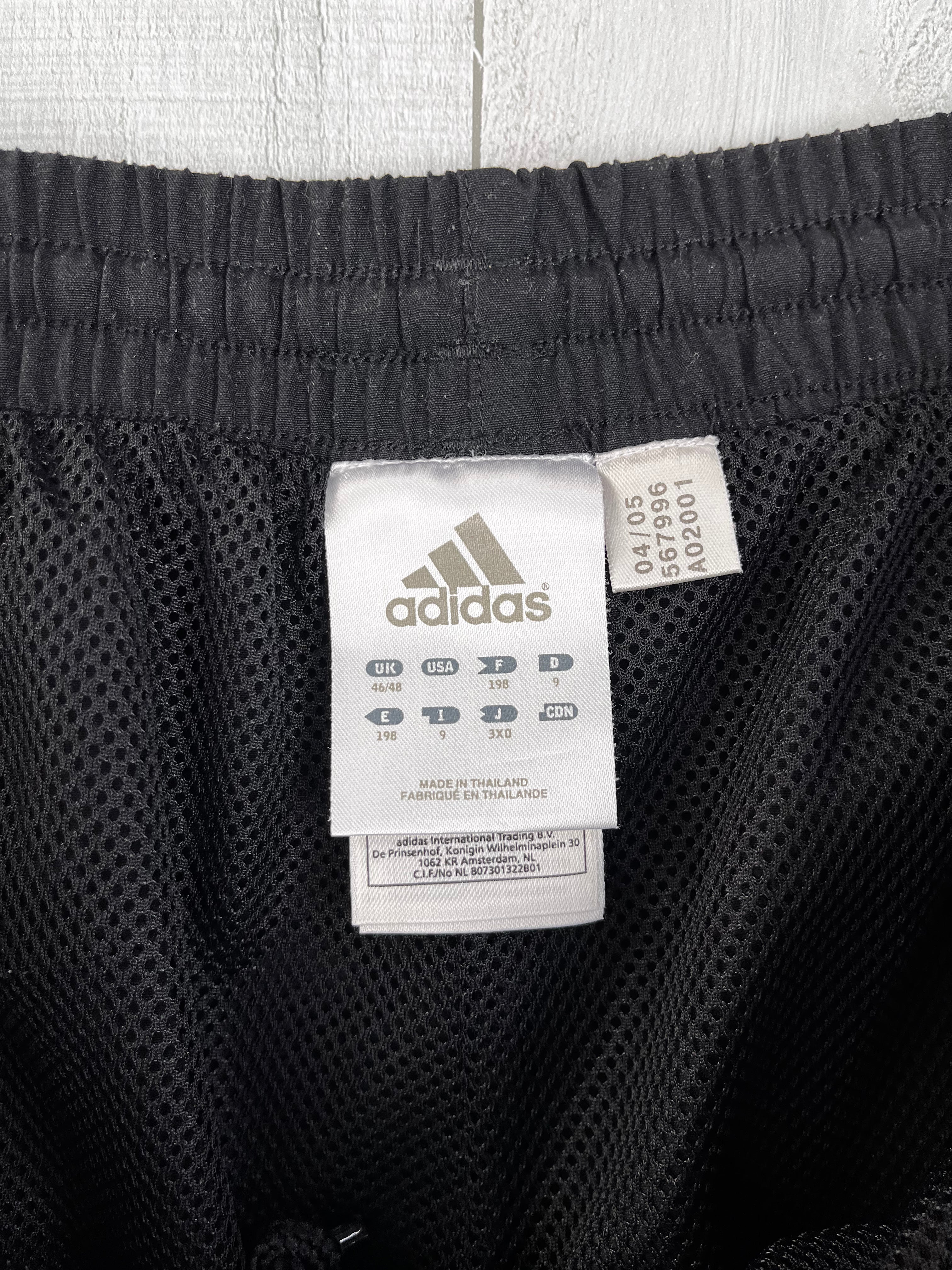 Adidas Vintage Trainingsanzug Y2K Schwarz Rot Weiß XXL