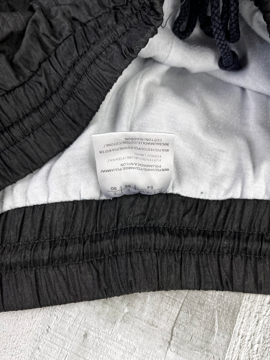 Vintage Tainingsanzug 90s Schwarz Lila Türkis XXL