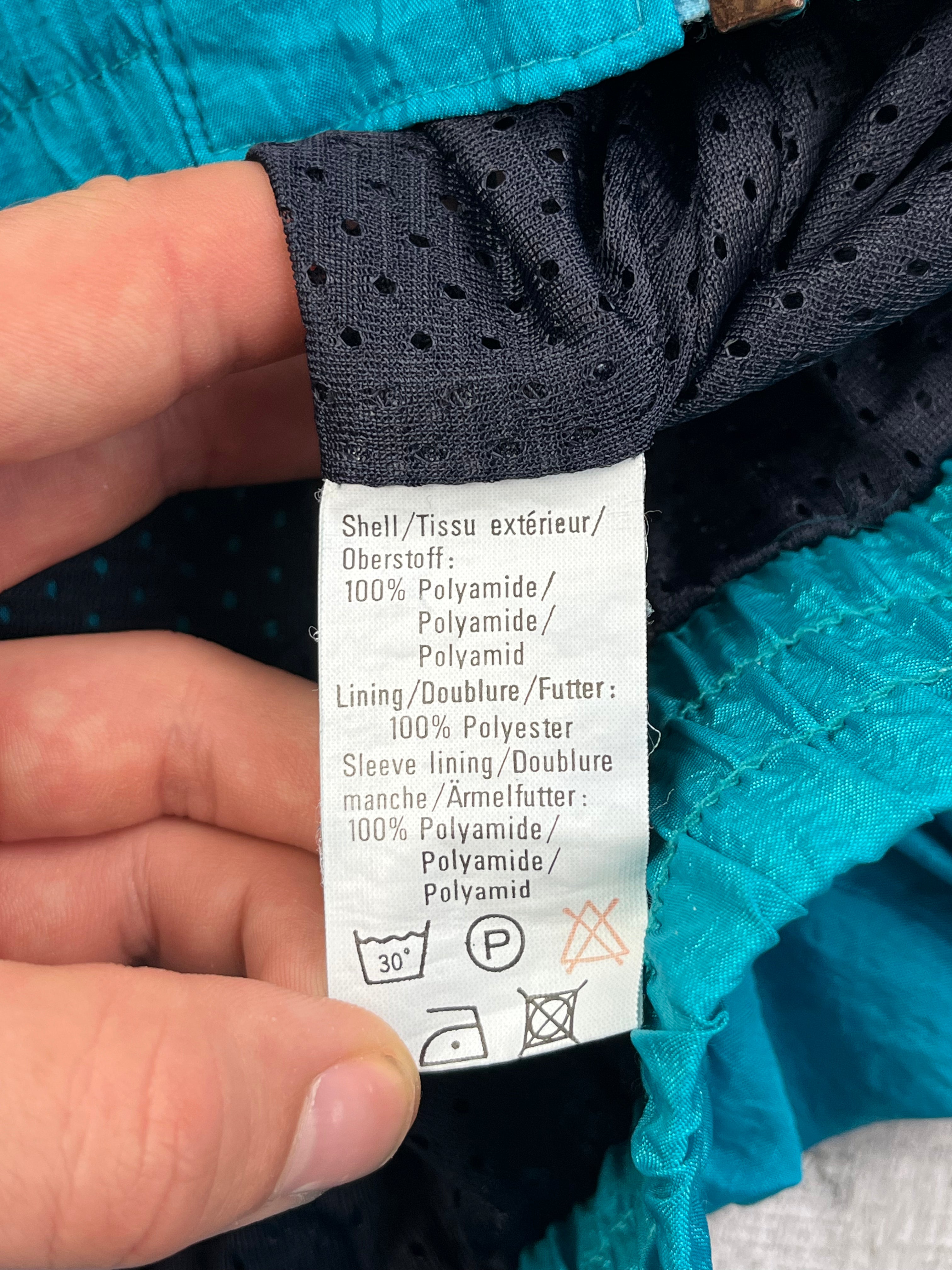 Puma Vintage Trainingsanzug 90s Dunkelblau Weiß Türkis S