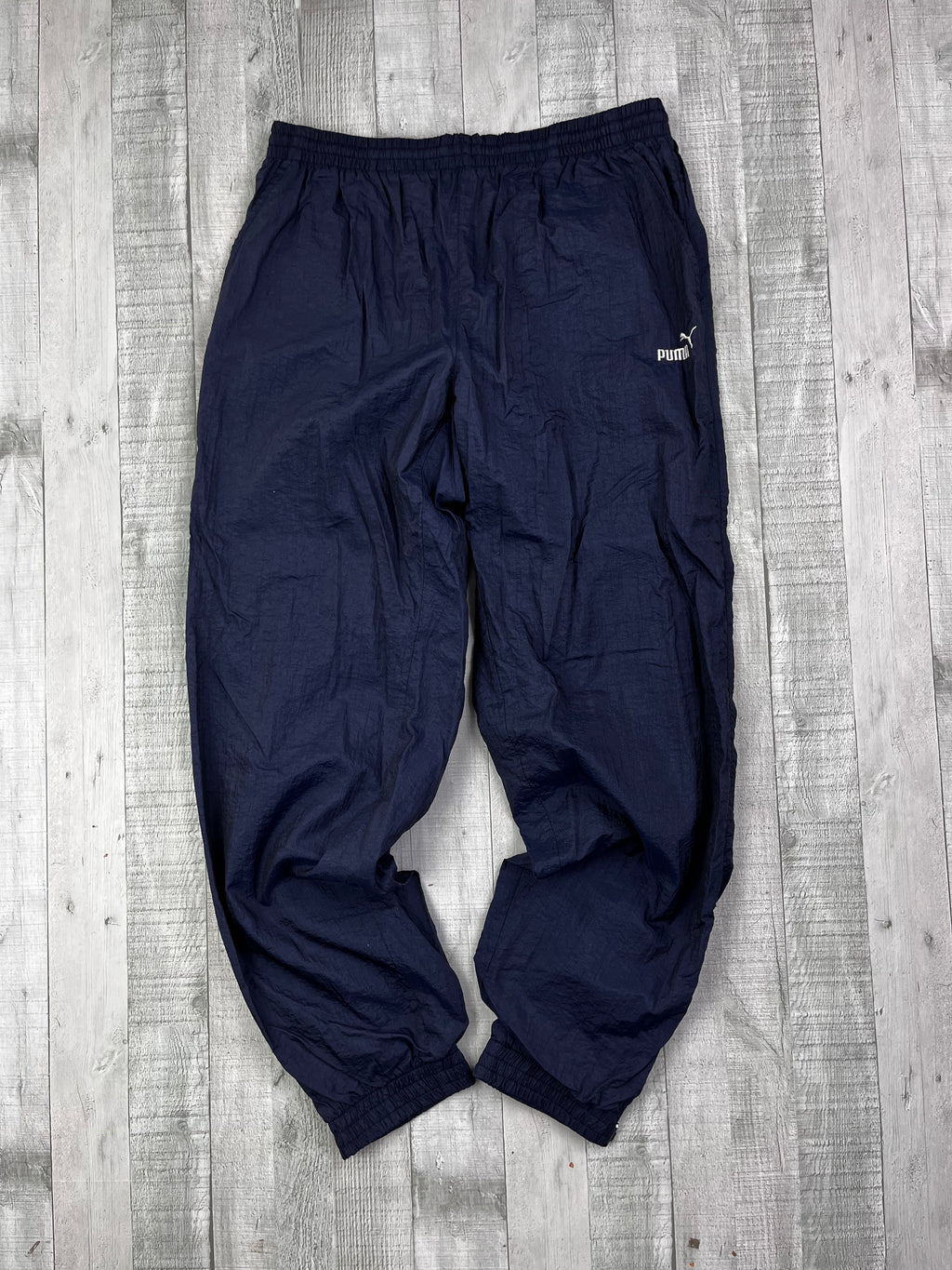 Puma Vintage Trainingsanzug 90s Dunkelblau Weiß Türkis S