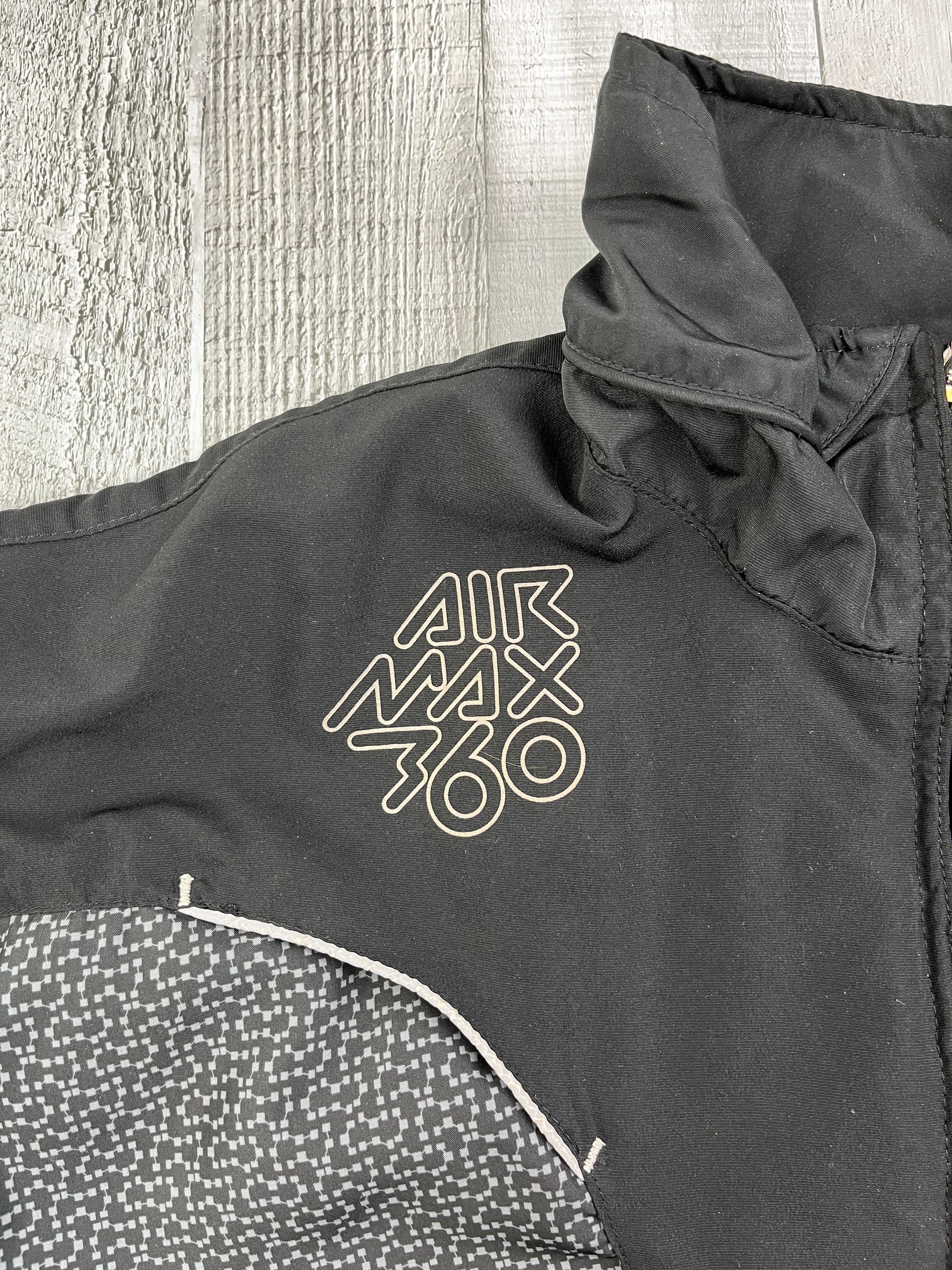 Nike Air 360 Vintage Trainingsanzug Reflective Y2K Schwarz Grau L