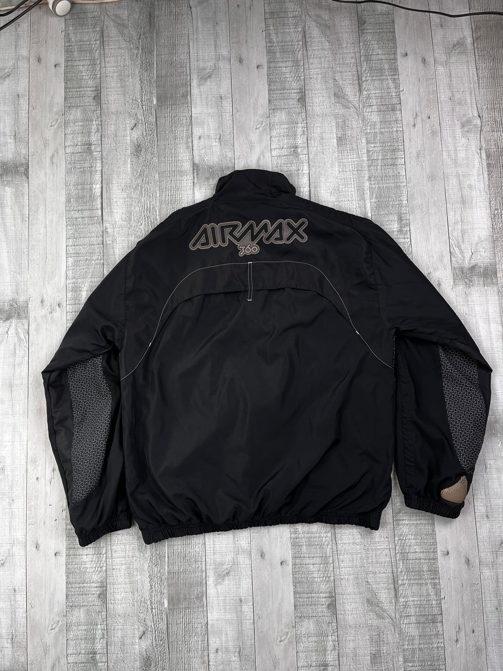 Nike Air 360 Vintage Trainingsanzug Reflective Y2K Schwarz Grau L