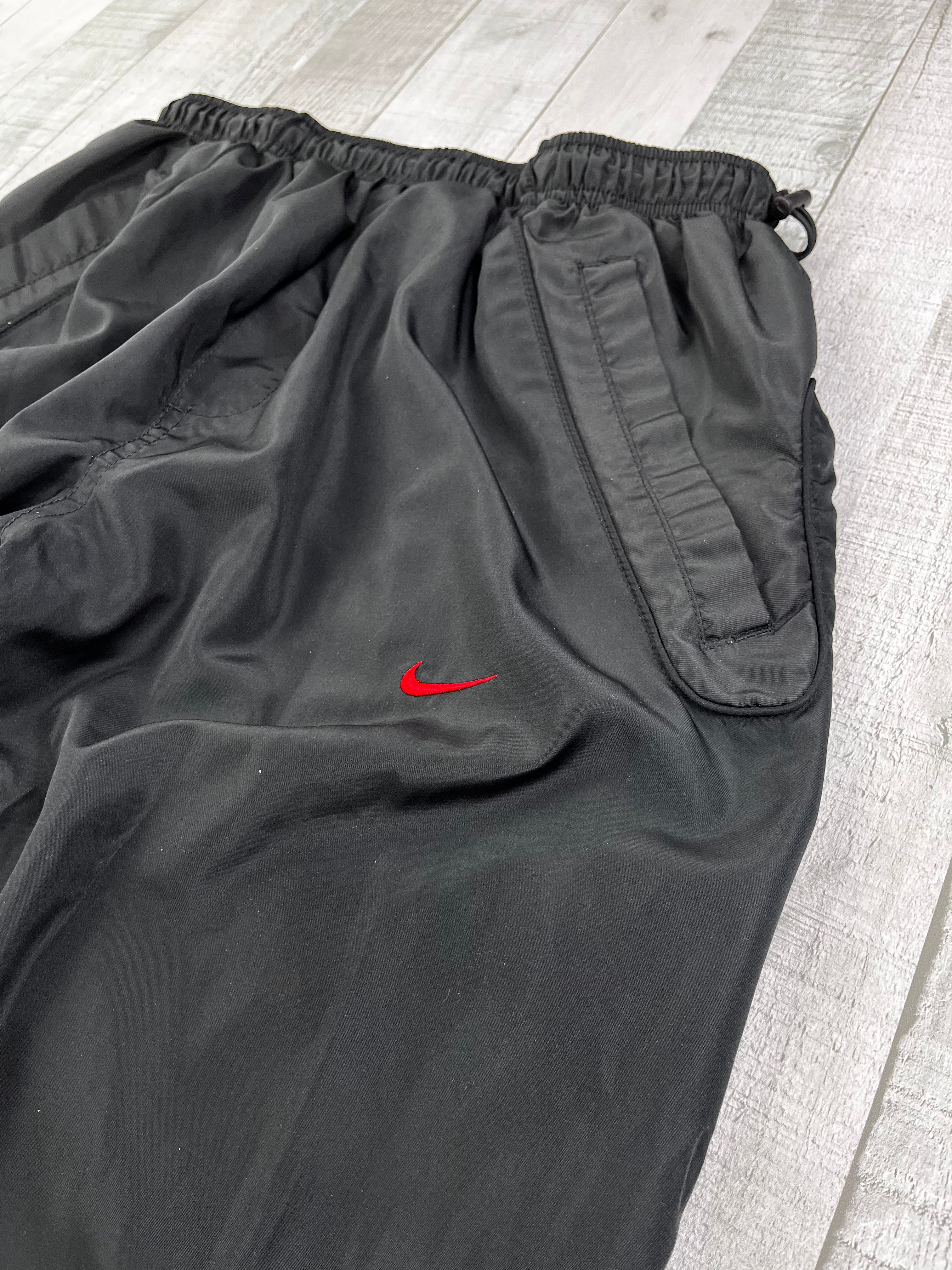 Nike Air 360 Vintage Trainingsanzug Reflective Y2K Schwarz Grau L