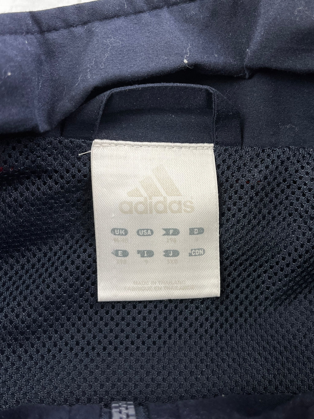 Adidas Vintage Trainingsjacke Dunkelblau Grau XXL