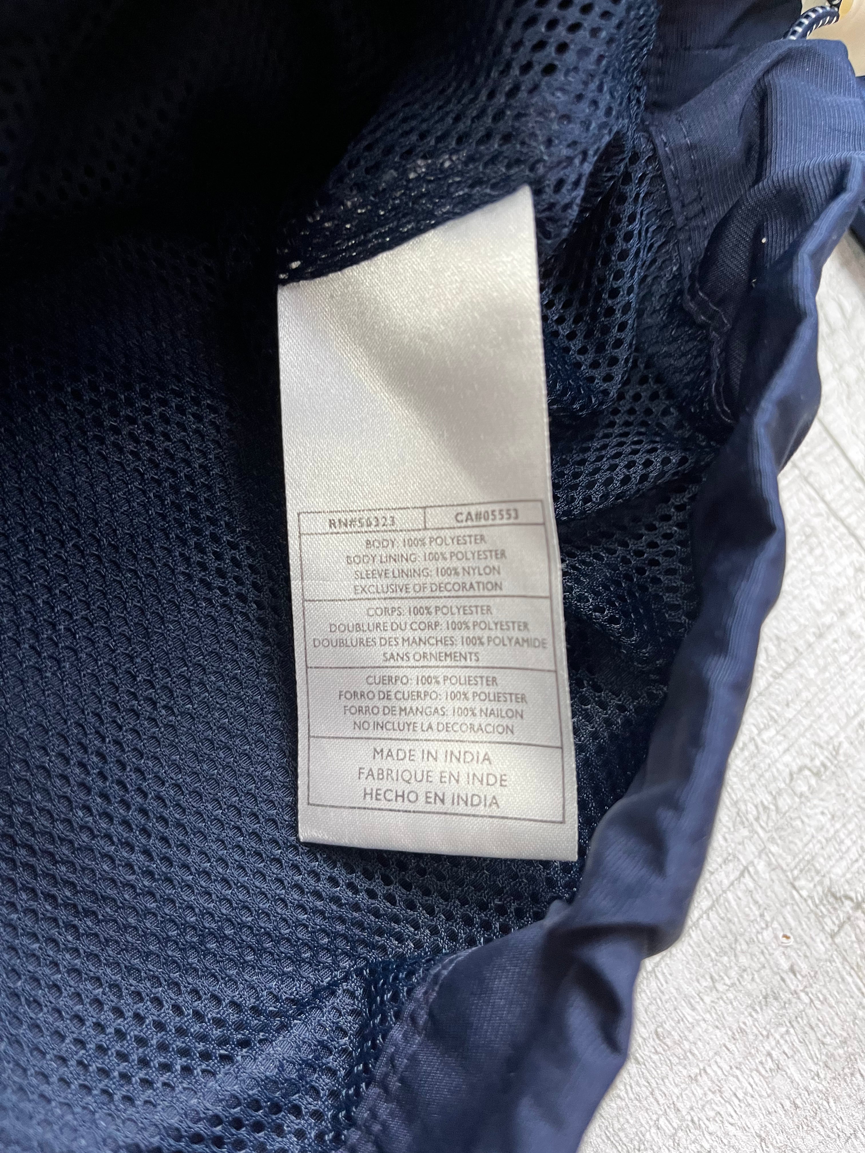 Nike Vintage Trainingsjacke Y2K Marineblau Weiß XL