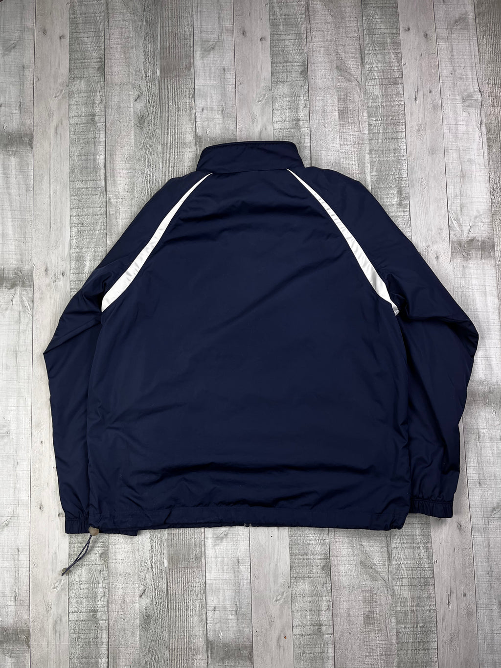 Nike Vintage Trainingsjacke Y2K Marineblau Weiß XL