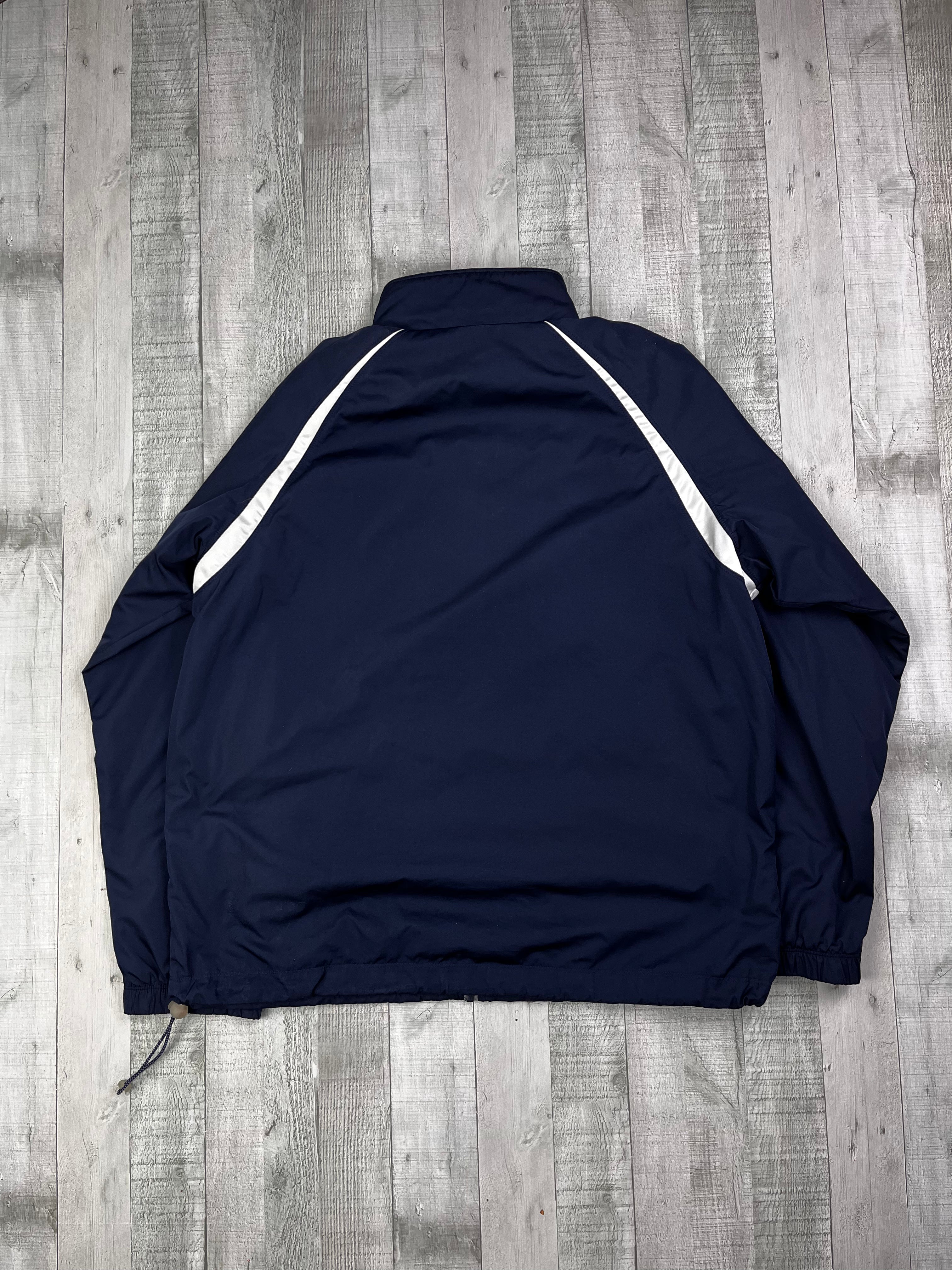 Nike Vintage Trainingsjacke Y2K Marineblau Weiß XL