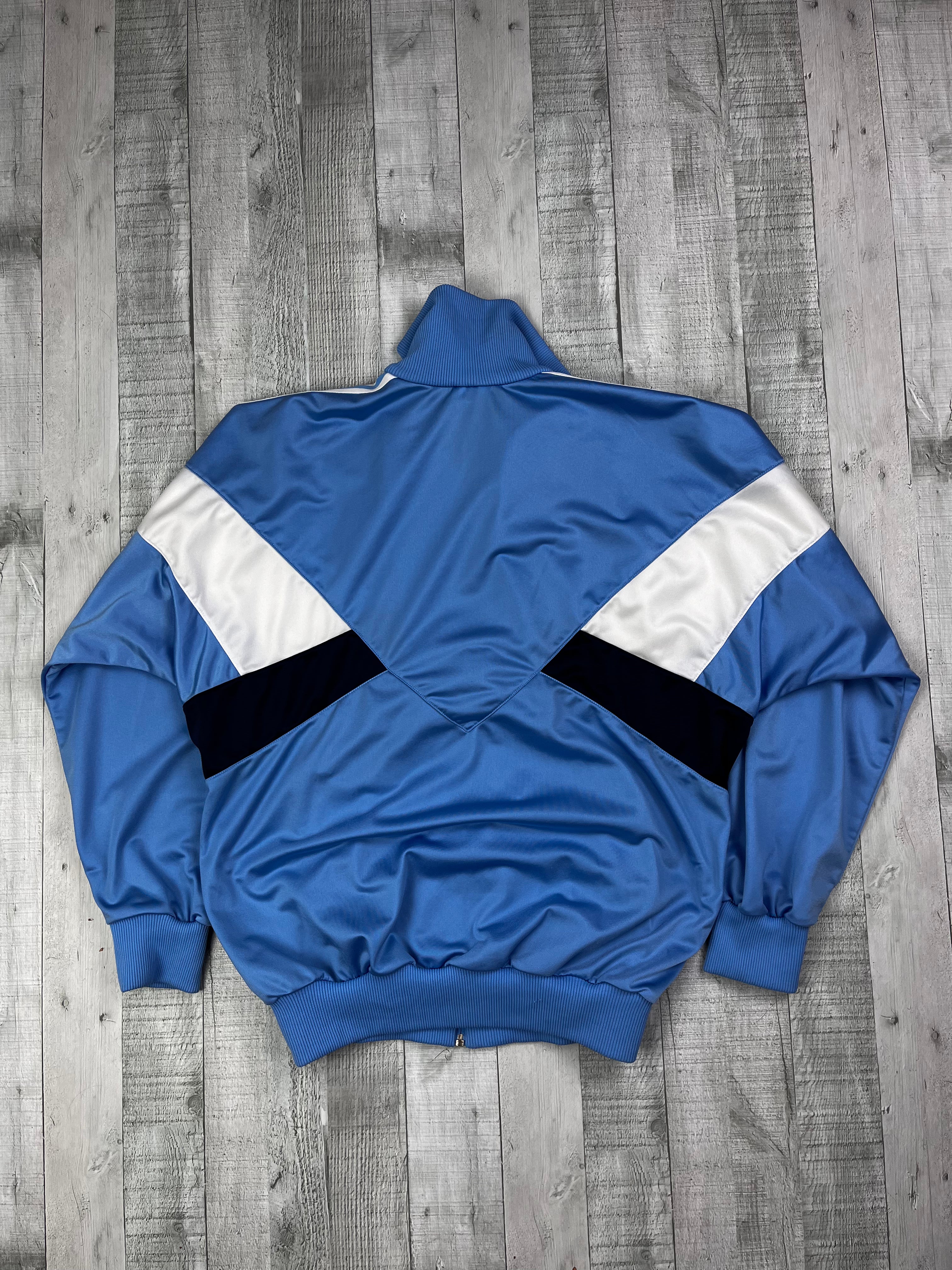 Adidas Vintage Trainingsjacke 80s Hellblau Weiß M