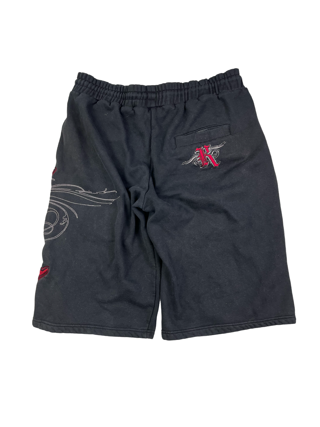 Karl Kani Vintage Kurze Hose 90s Schwarz Rot 2XL