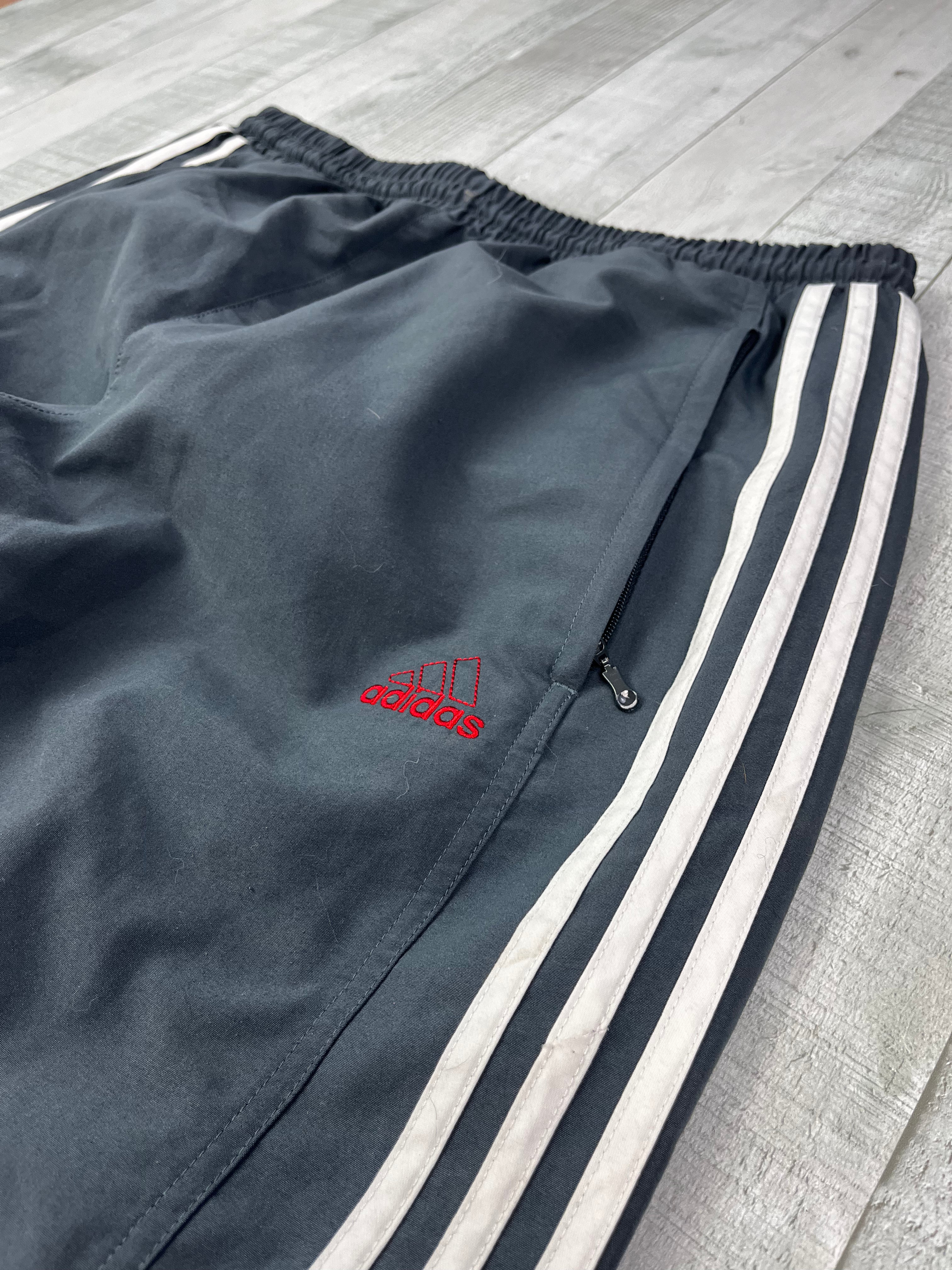 Adidas Vintage Trackpants Y2K Dunkelgrau M