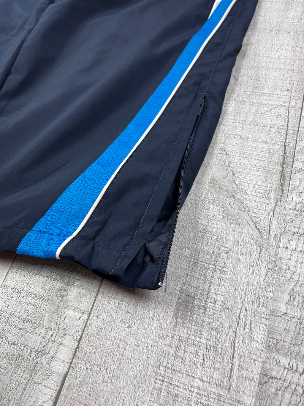 Adidas Vintage Trackpants Y2K Dunkelblau Weiß M