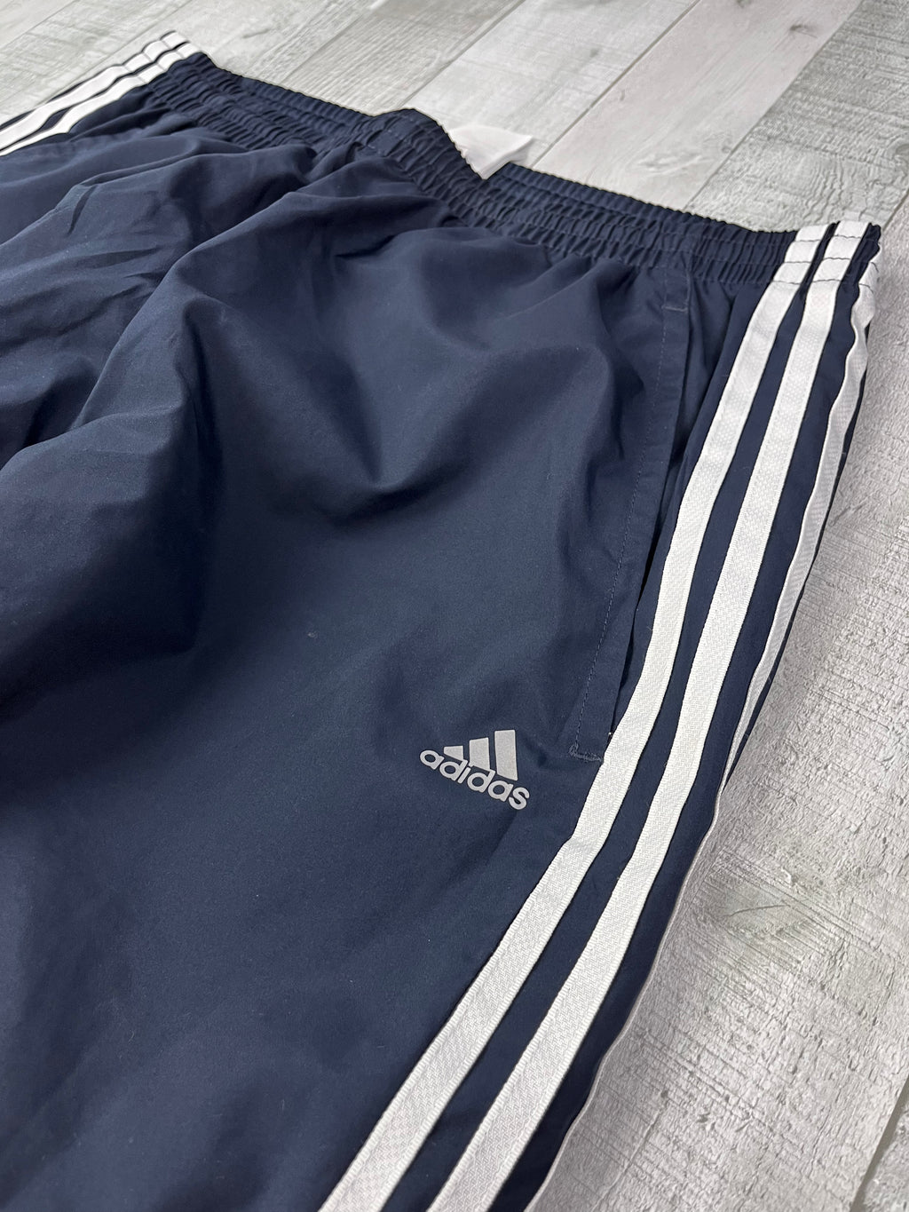 Adidas Vintage Trackpants Y2K Dunkelblau Weiß M