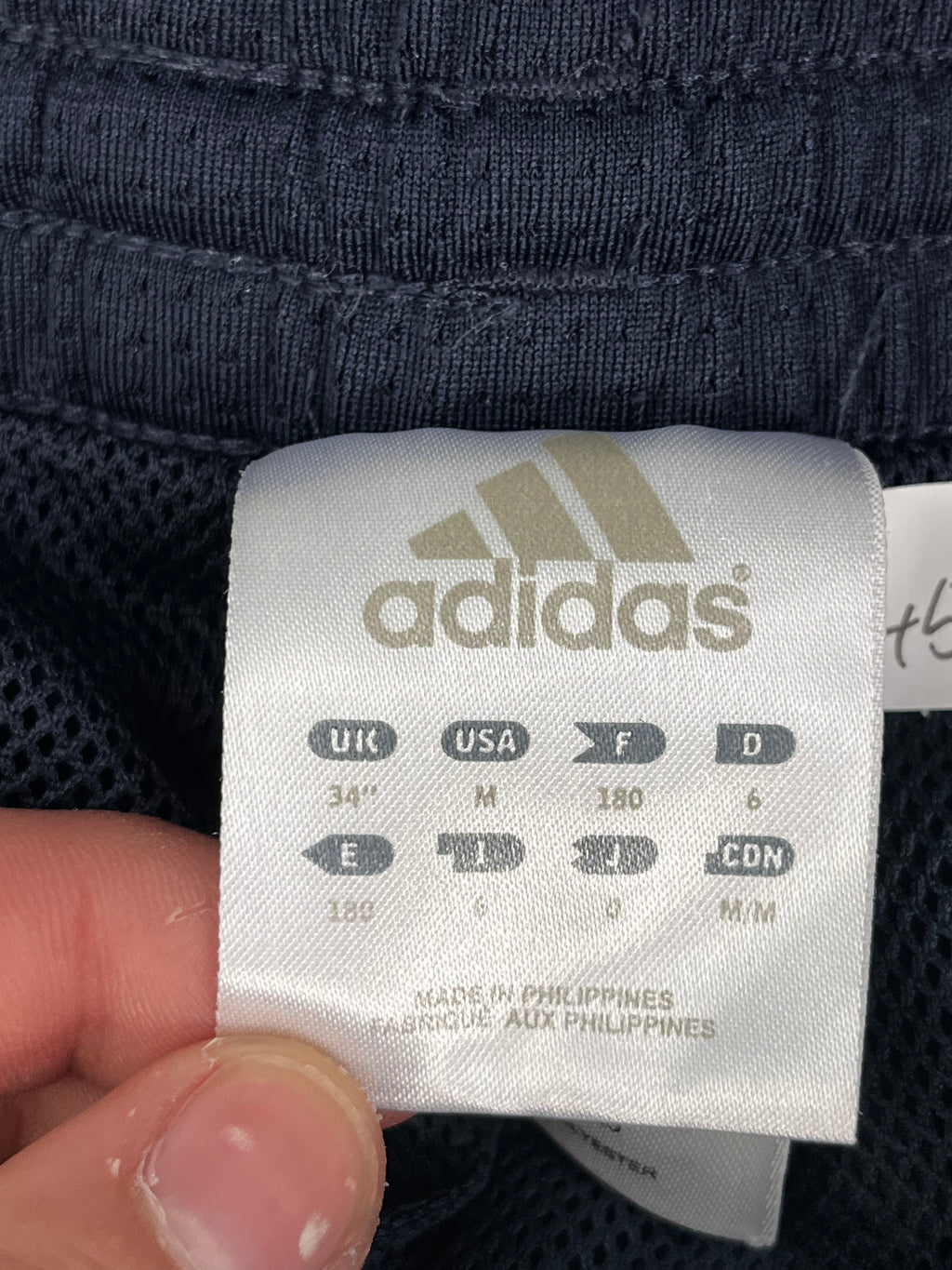 Adidas Vintage Trackpants Y2K Dunkelblau Weiß M