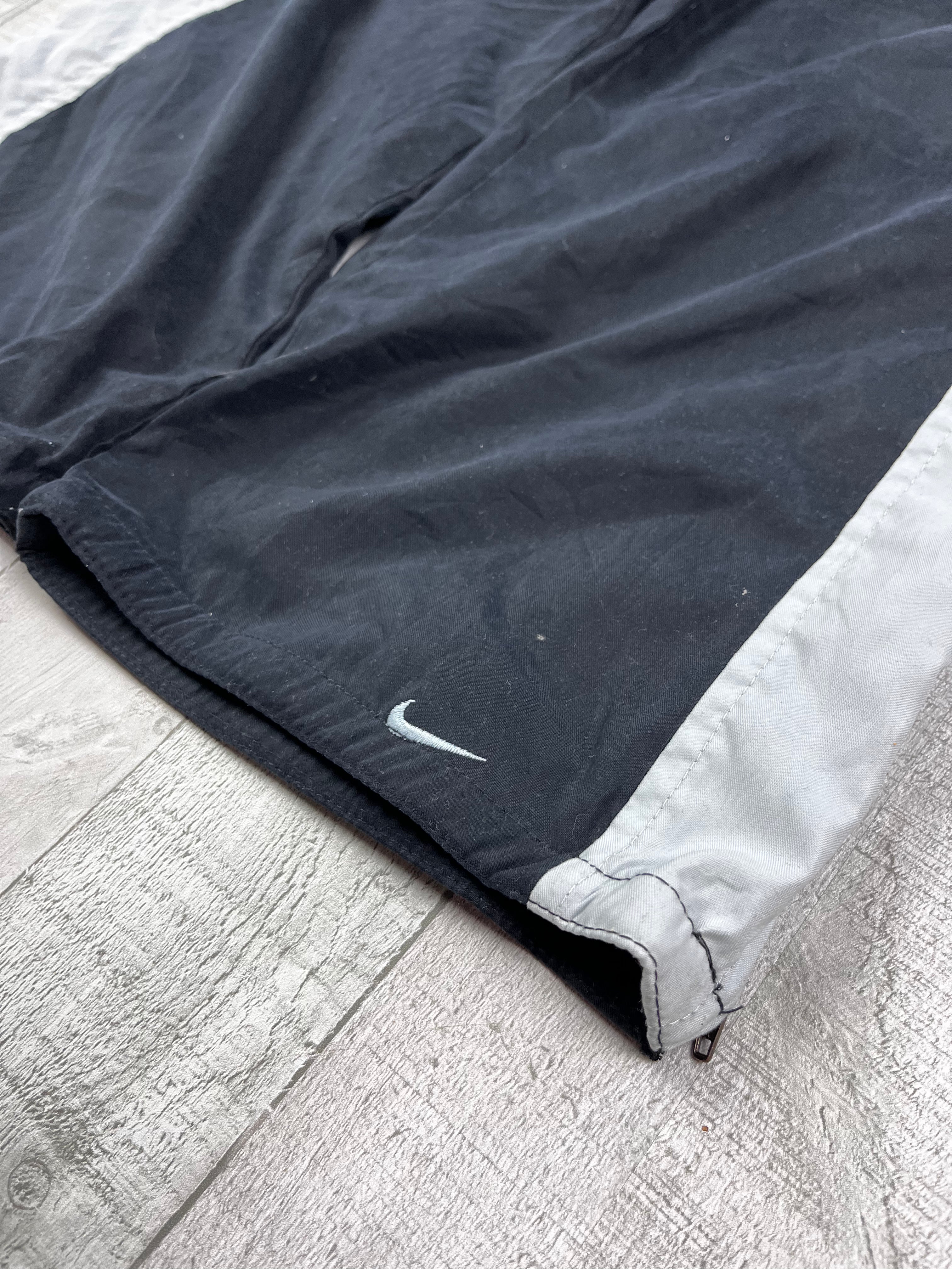 Nike Vintage Trackpants Y2K Schwarz Weiß S