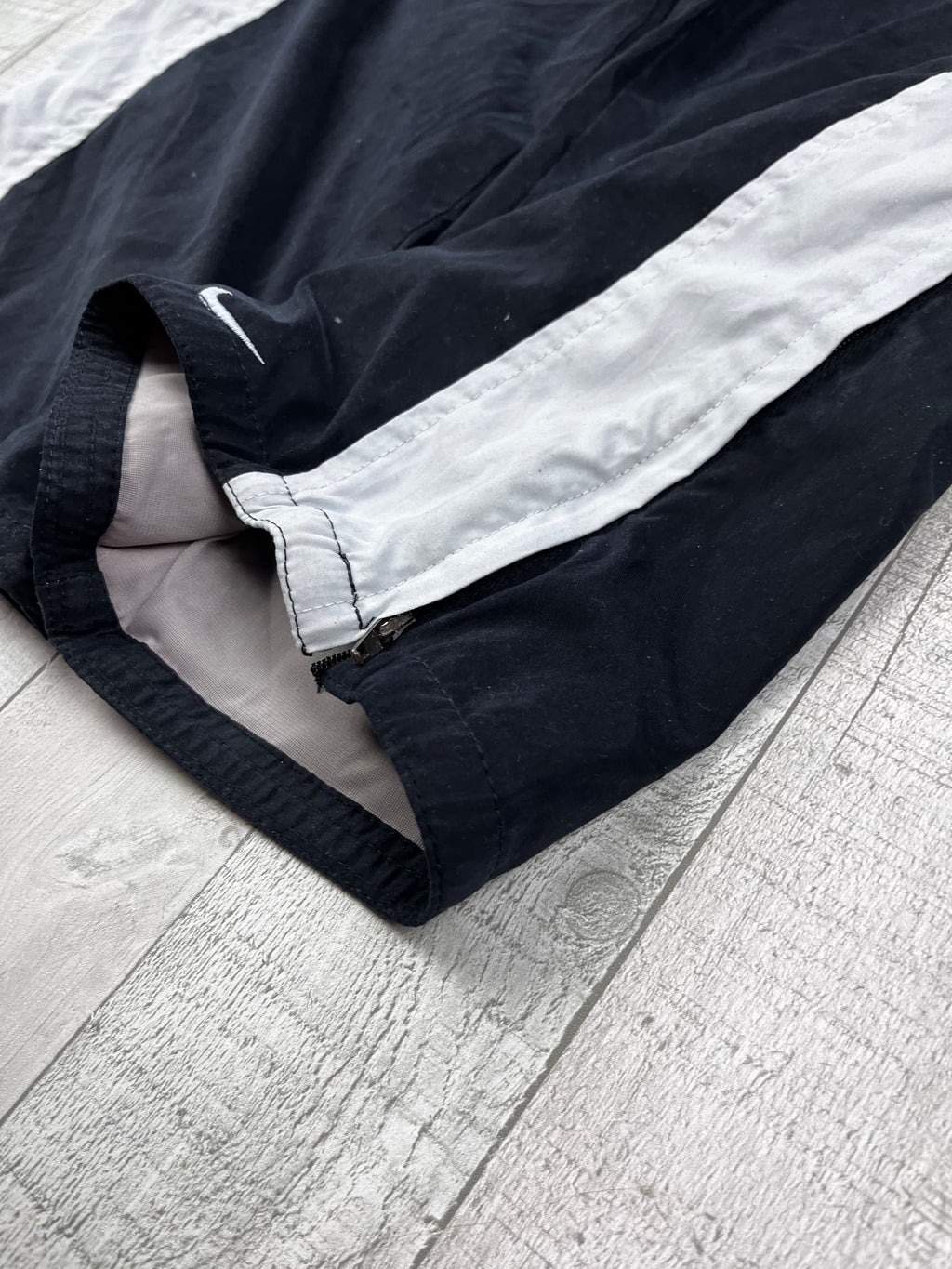 Nike Vintage Trackpants Y2K Schwarz Weiß S