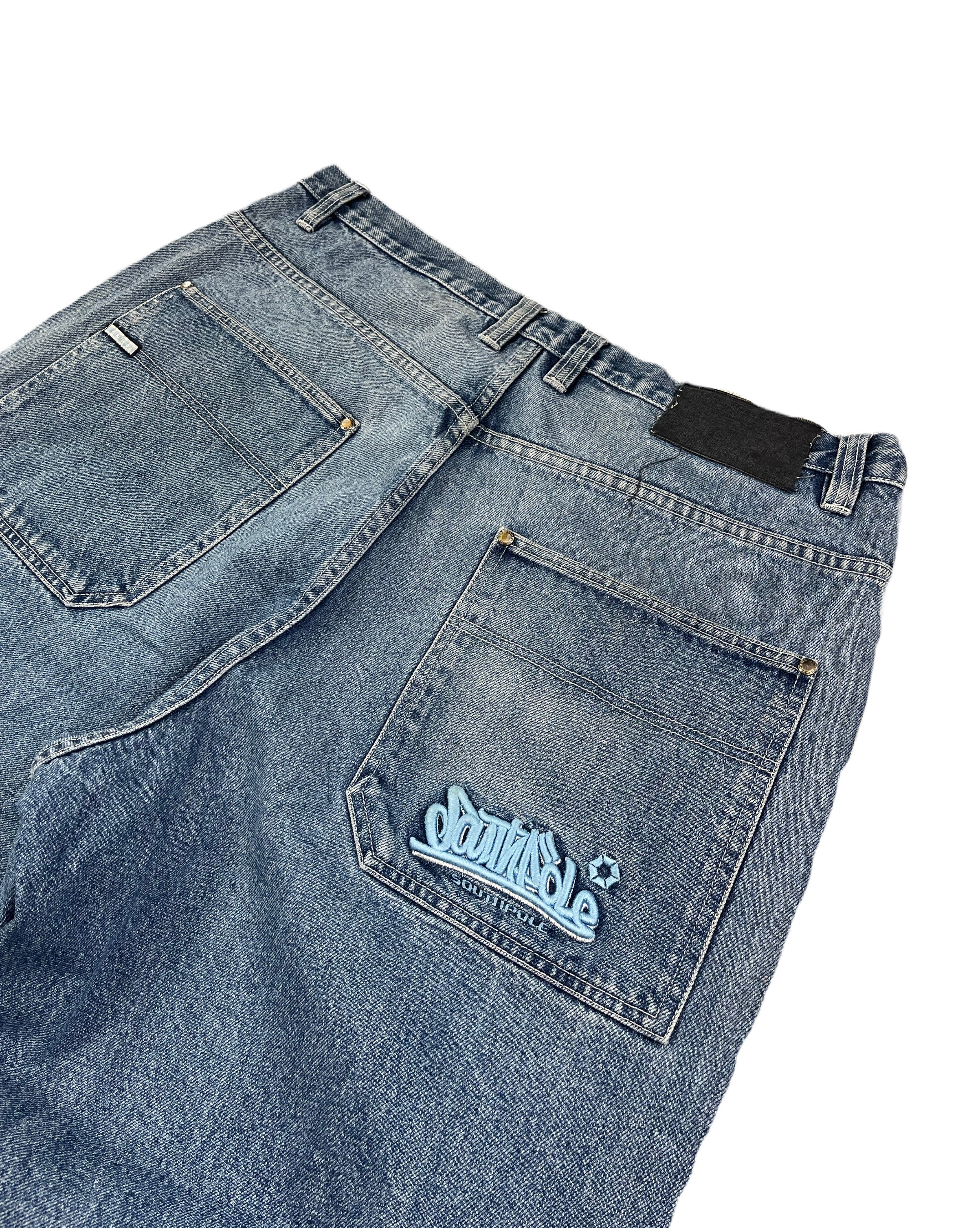 Southpole Vintage Baggy Jeans 90s Blau XL