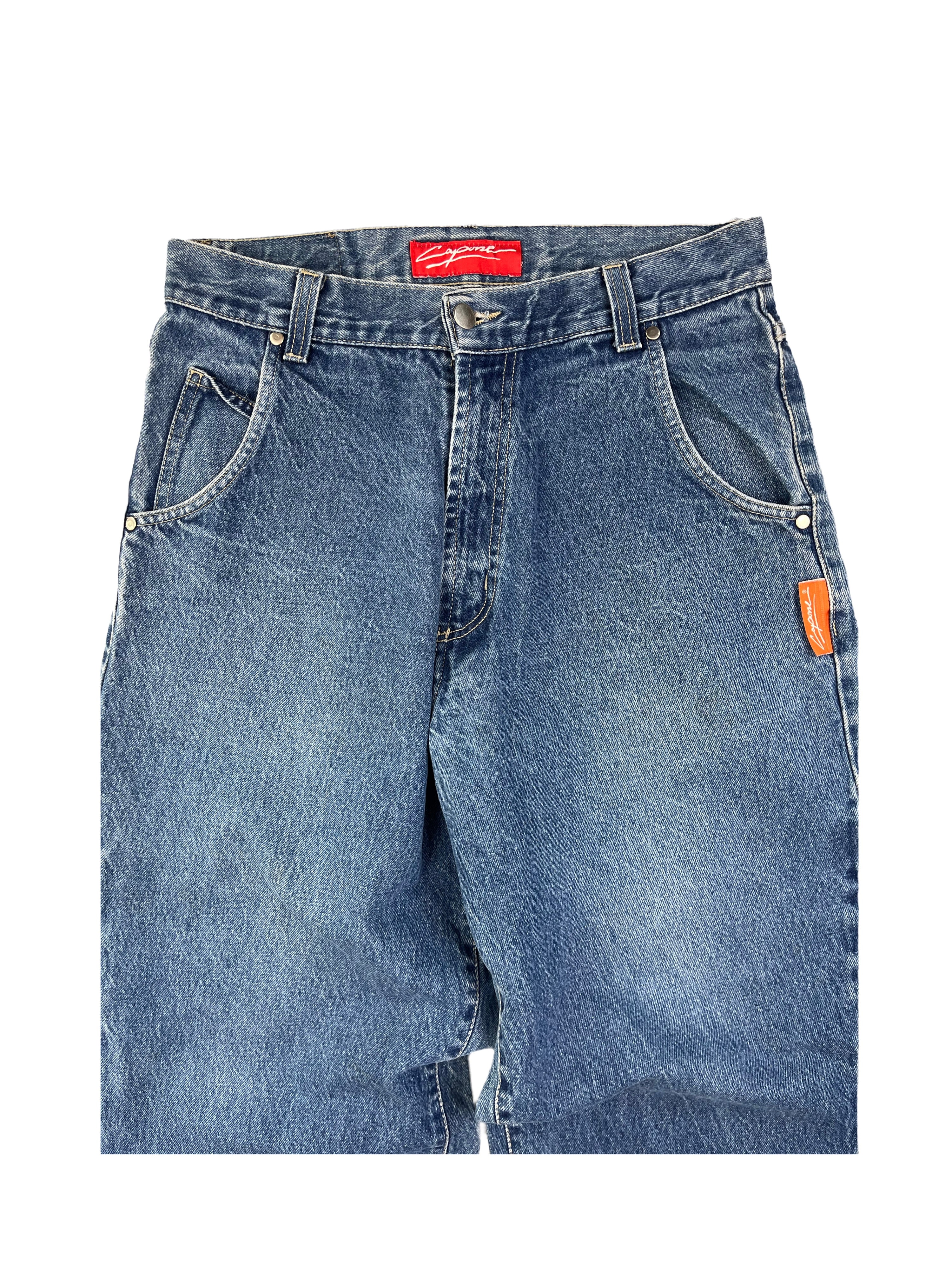 Capone Vintage Baggy Jeans 90s Blau M