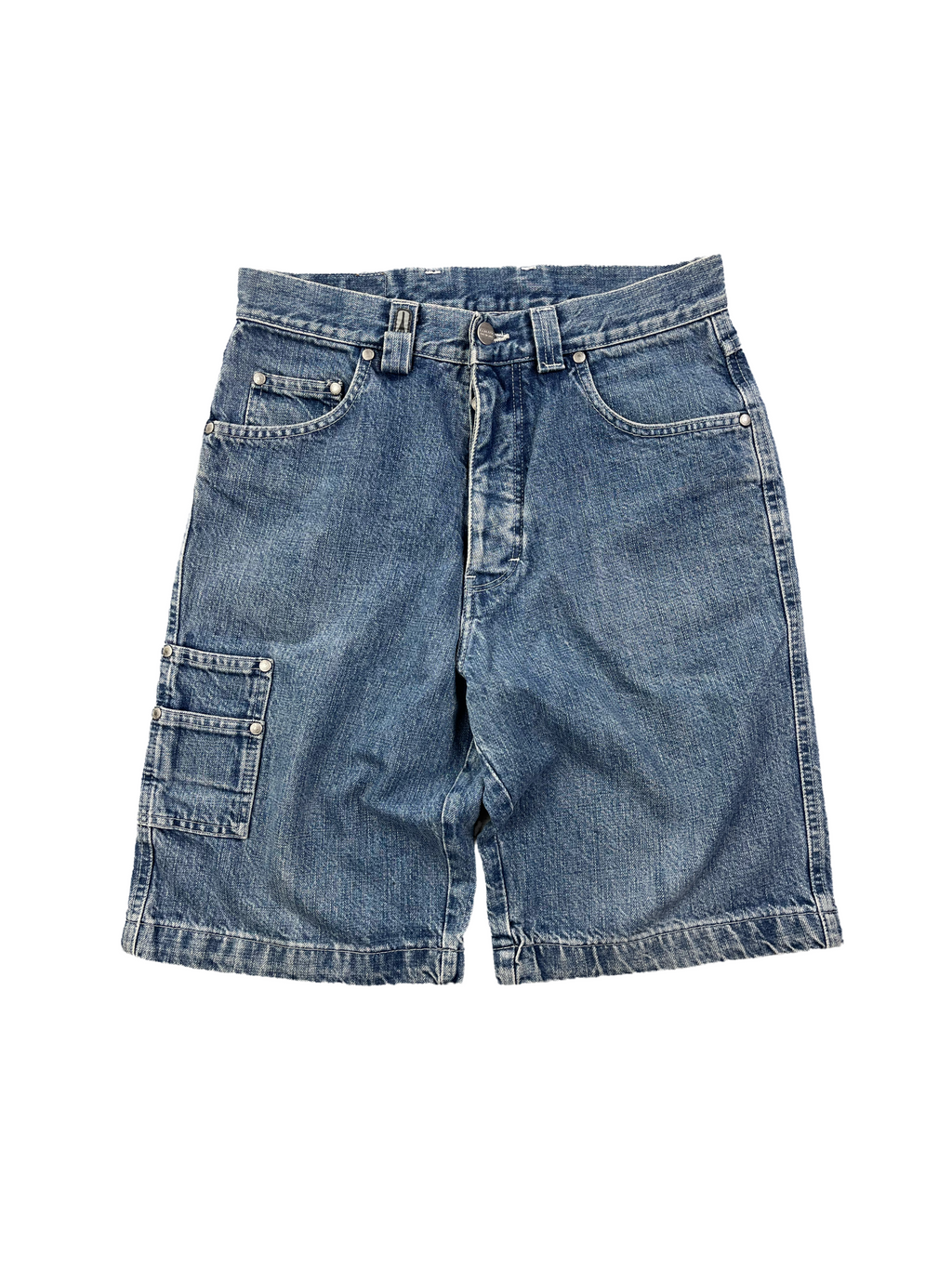 Illmatic Vintage Jeans Shorts Bestickt 90s Blau S