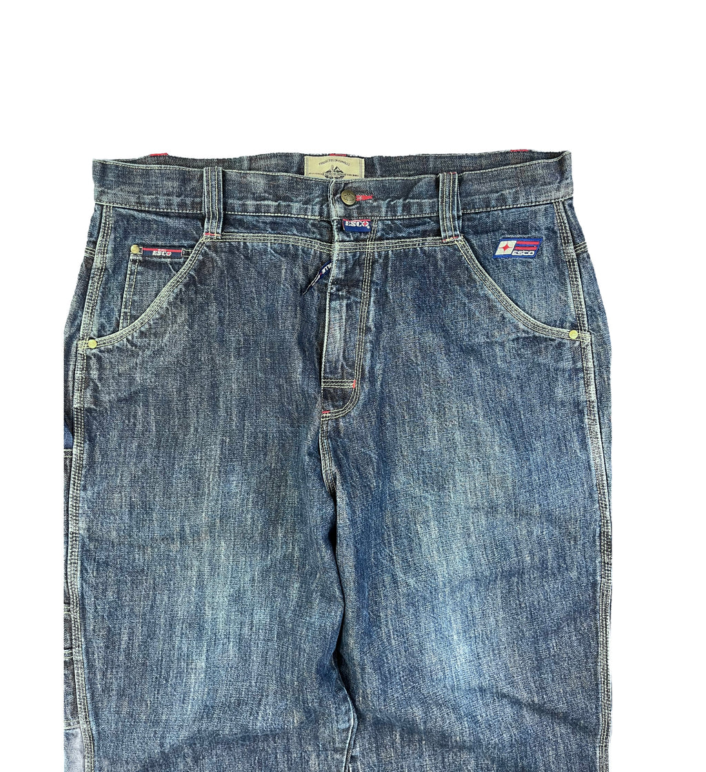 Willie Esco Vintage Baggy Jeans 90s Dunkelblau XL