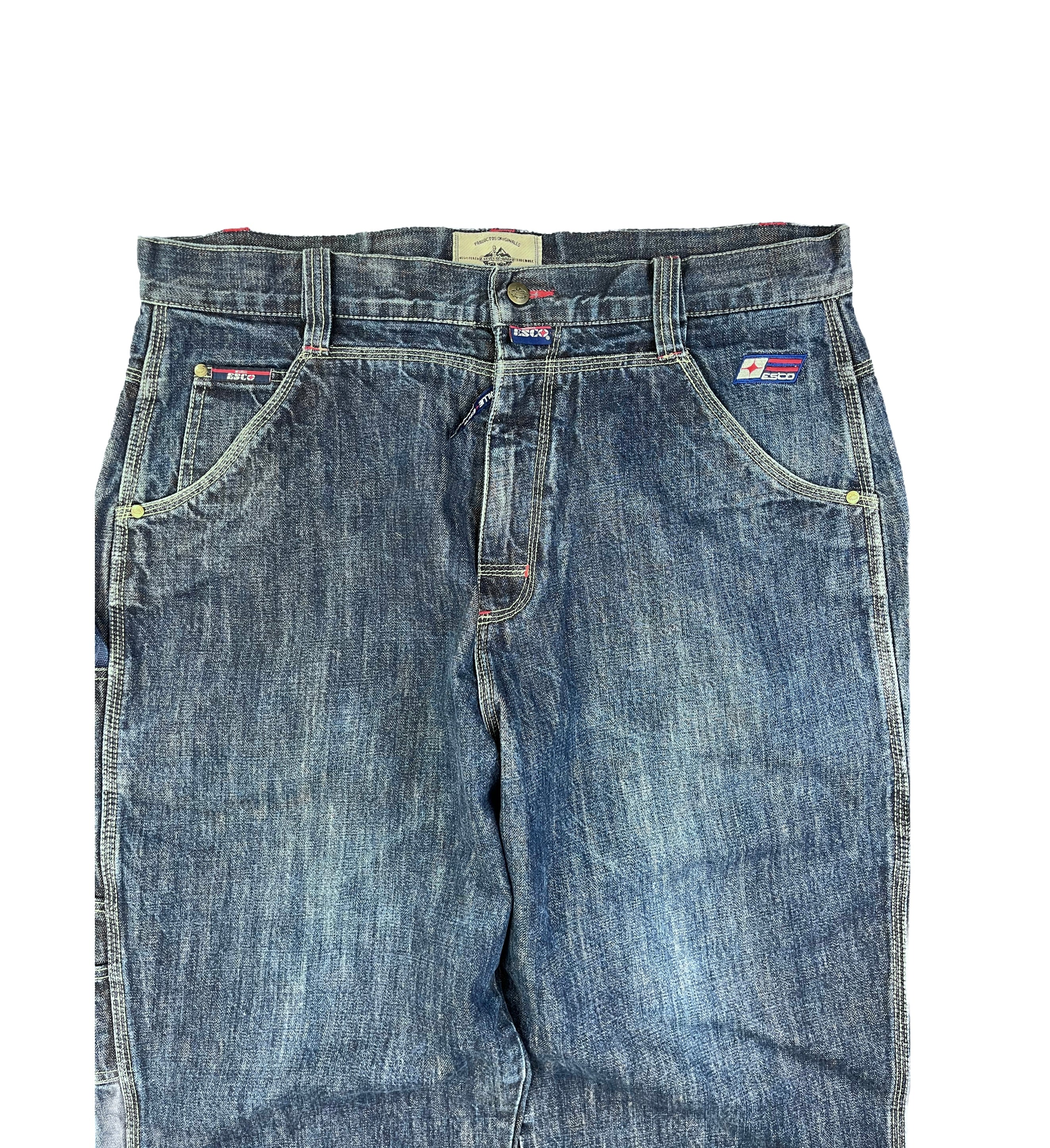 Willie Esco Vintage Baggy Jeans 90s Dunkelblau XL
